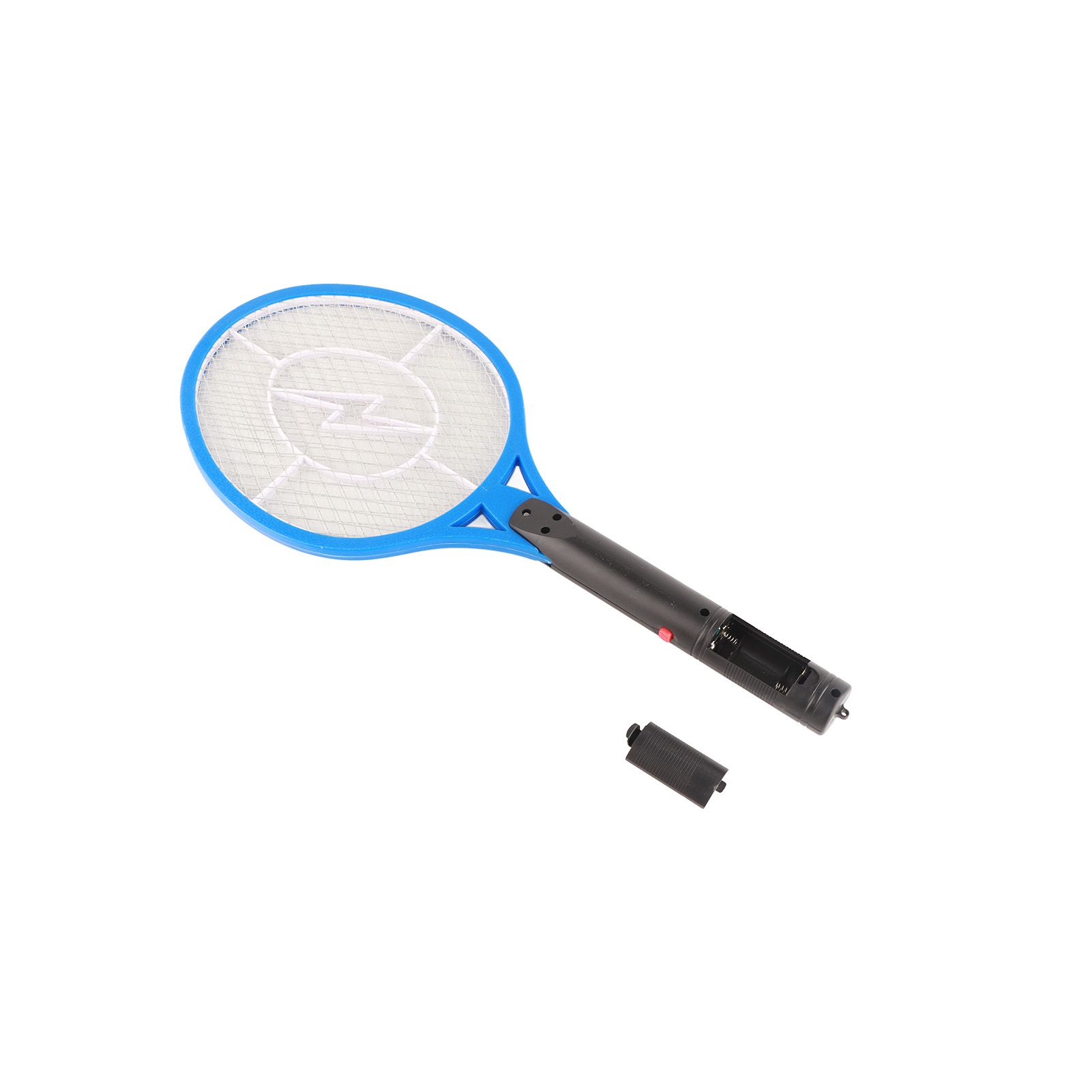Electric Fly Swatter Racket Professional Triple Layer Large Mesh Safety Mosquito Bat for Home Camping Outdoor Blue - Image 2