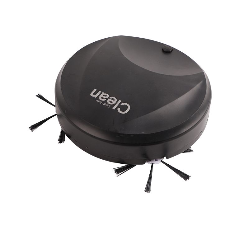Robotic Vacuum Cleaner Smart Wireless Low Noise USB Charging Automatic Clean Robot for Sweeping and Mopping Black - Image 2