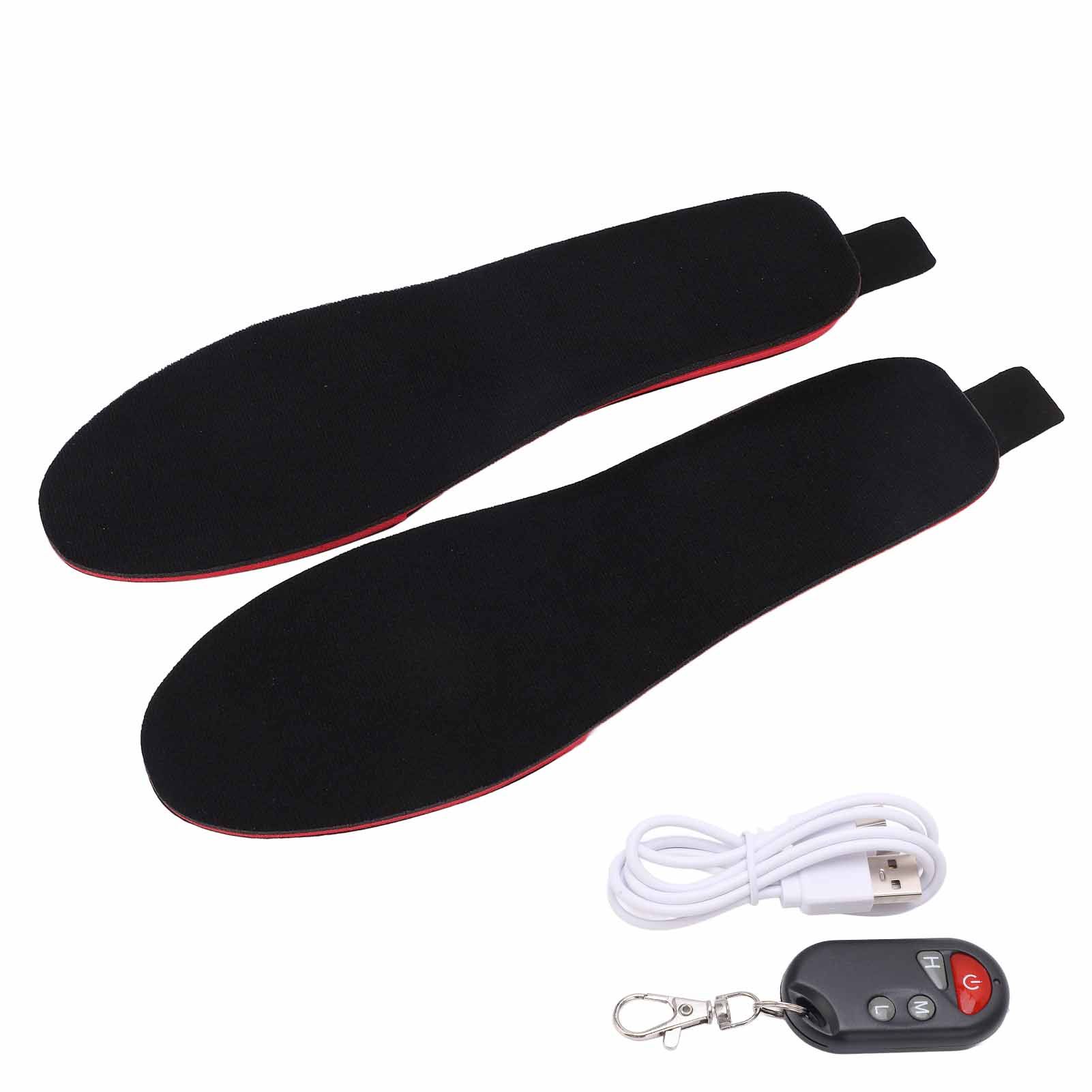 Heated Insoles DIY Cuttable Smart Remote Control USB Rechargeable Electric Heating Insoles for Men Women Outdoor Size 41‑45 - Image 1