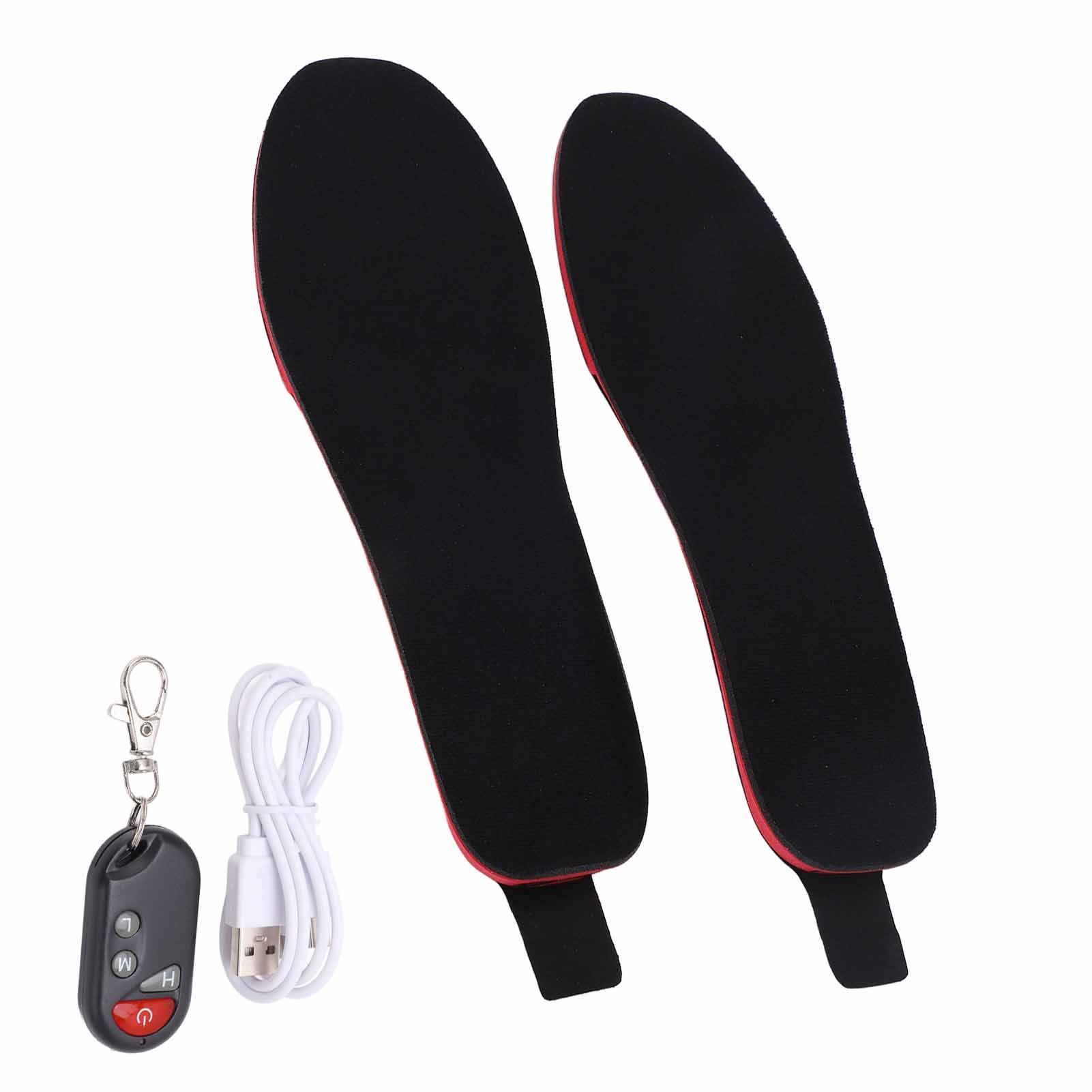 Heated Insoles DIY Cuttable Smart Remote Control USB Rechargeable Electric Heating Insoles for Men Women Outdoor Size 41‑45 - Image 4