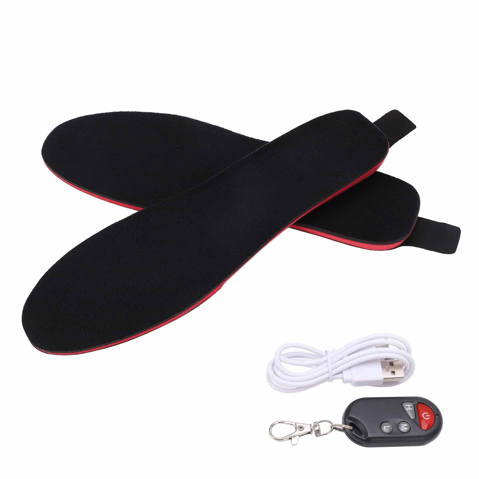 Heated Insoles DIY Cuttable Smart Remote Control USB Rechargeable Electric Heating Insoles for Men Women Outdoor Size 41‑45 - Image 6