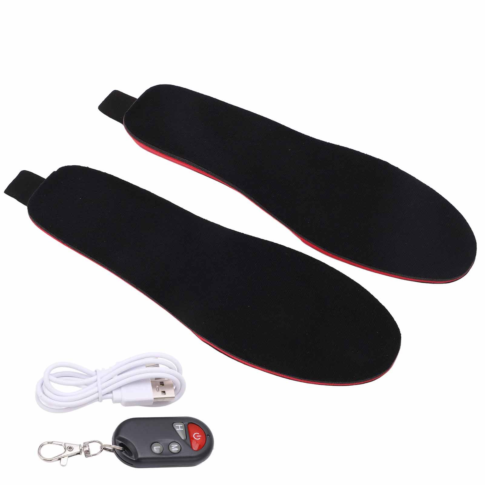 Heated Insoles DIY Cuttable Smart Remote Control USB Rechargeable Electric Heating Insoles for Men Women Outdoor Size 41‑45 - Image 8