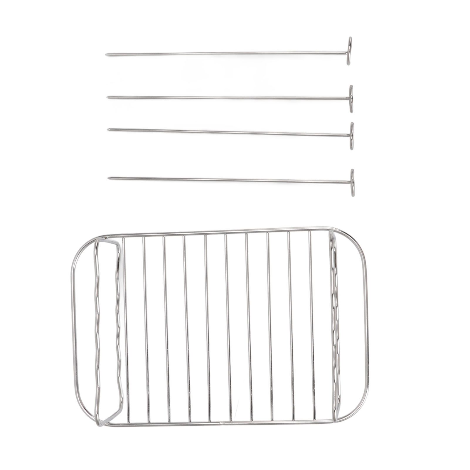 Fryer Rack Stainless Steel Rectangle Double Layer Fryer Accessory for NINJA FOOD 8QT Dual Basket Fryer - Image 2