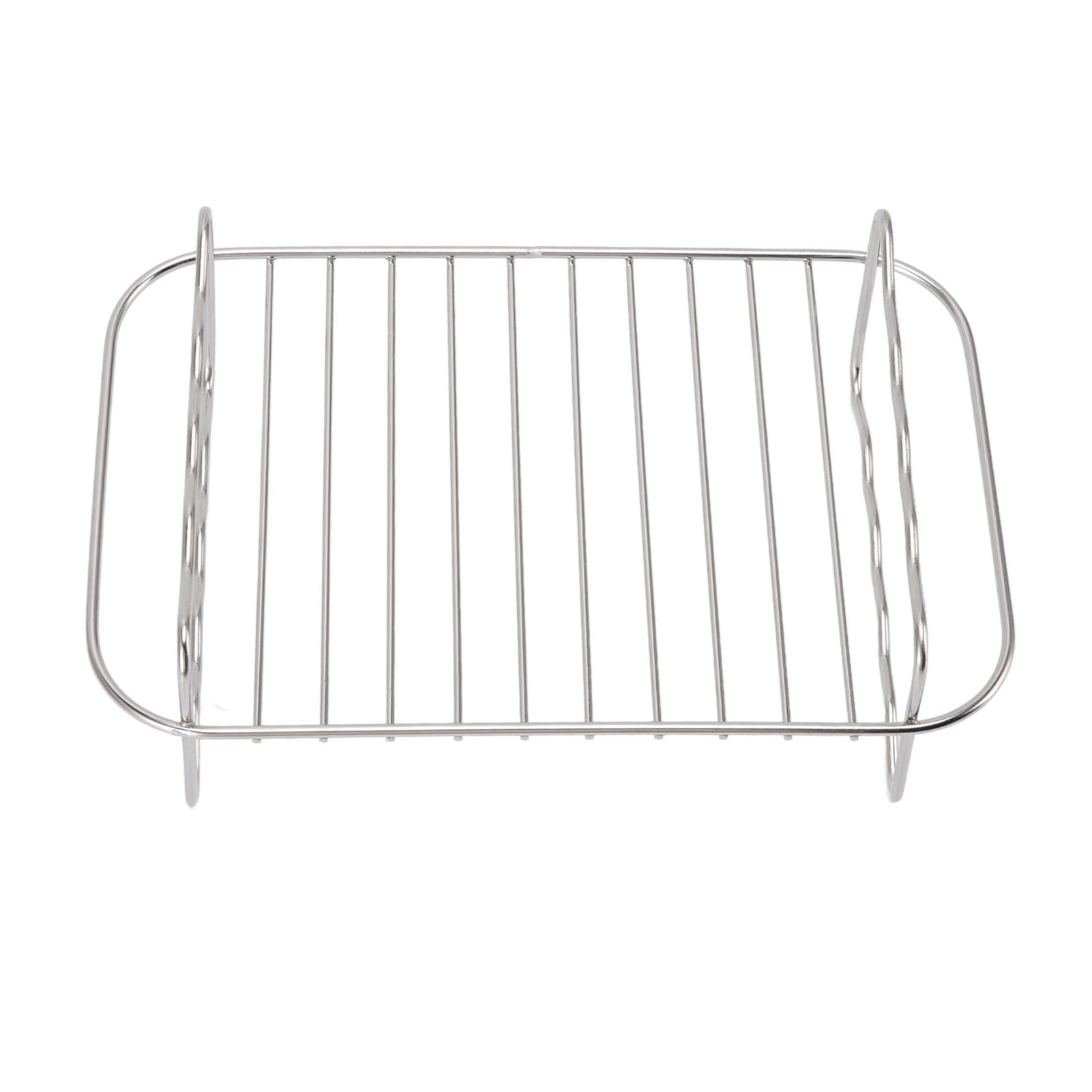 Fryer Rack Stainless Steel Rectangle Double Layer Fryer Accessory for NINJA FOOD 8QT Dual Basket Fryer - Image 4