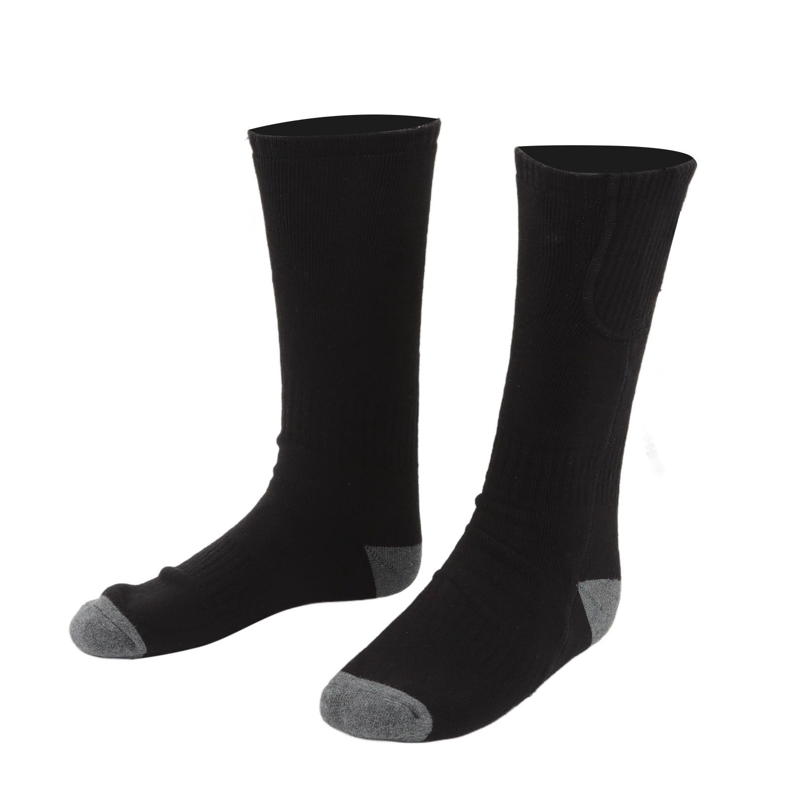 Smart Heating Socks Foot Thermal Electric Heated Stockings Winter Cold Resistant Electric Socks Black - Image 2