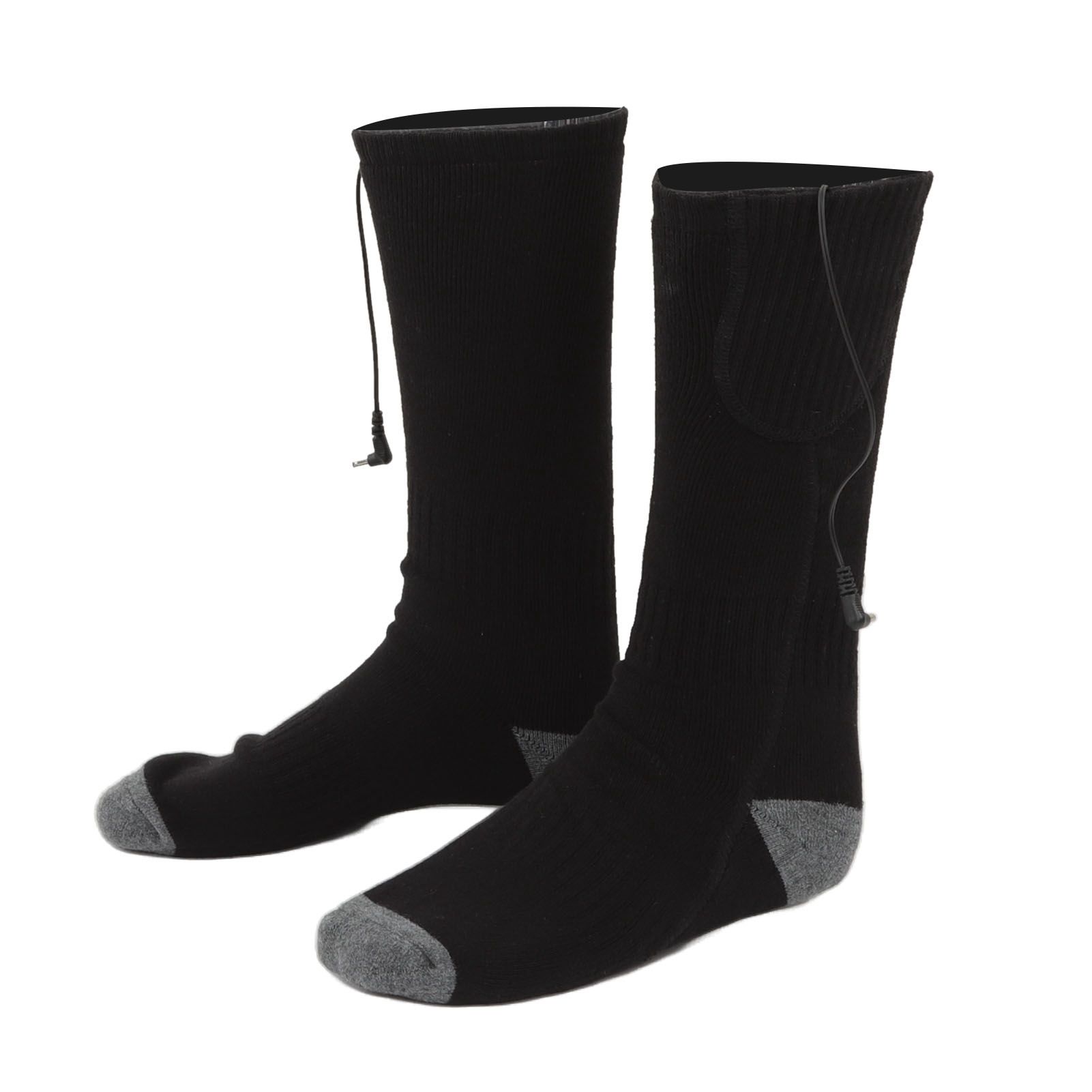 Smart Heating Socks Foot Thermal Electric Heated Stockings Winter Cold Resistant Electric Socks Black - Image 4