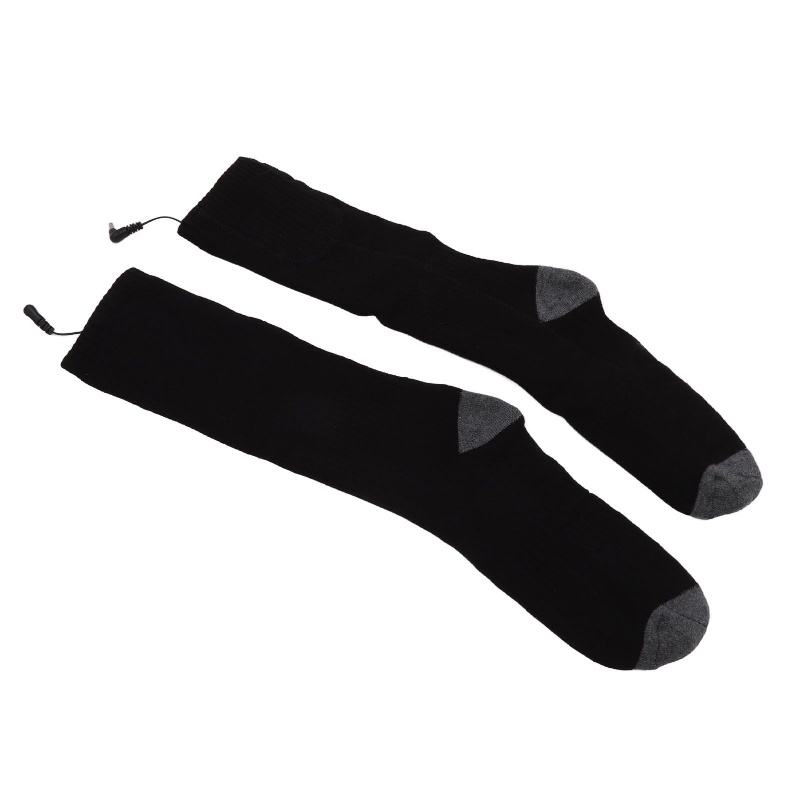 Smart Heating Socks Foot Thermal Electric Heated Stockings Winter Cold Resistant Electric Socks Black - Image 6