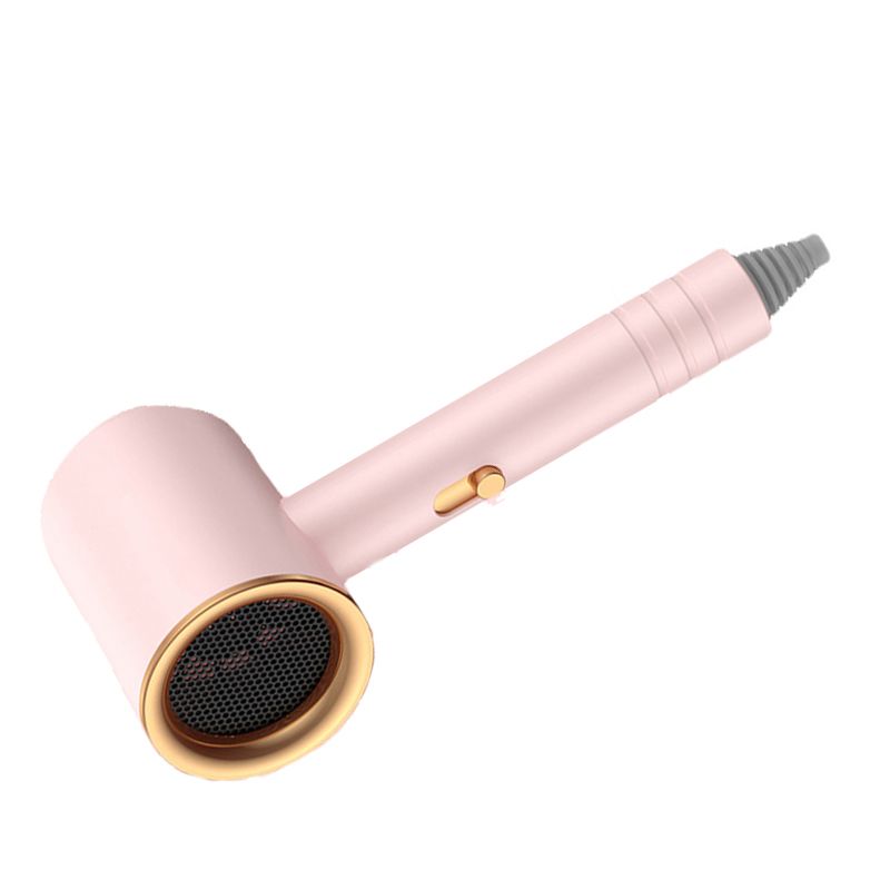 Hair Drier Mute 360 Degree Rotatable Nozzle Fast Drying ABS PP Portable Blow Dryer for Home Salon Rose avec lumière bleue - Image 6