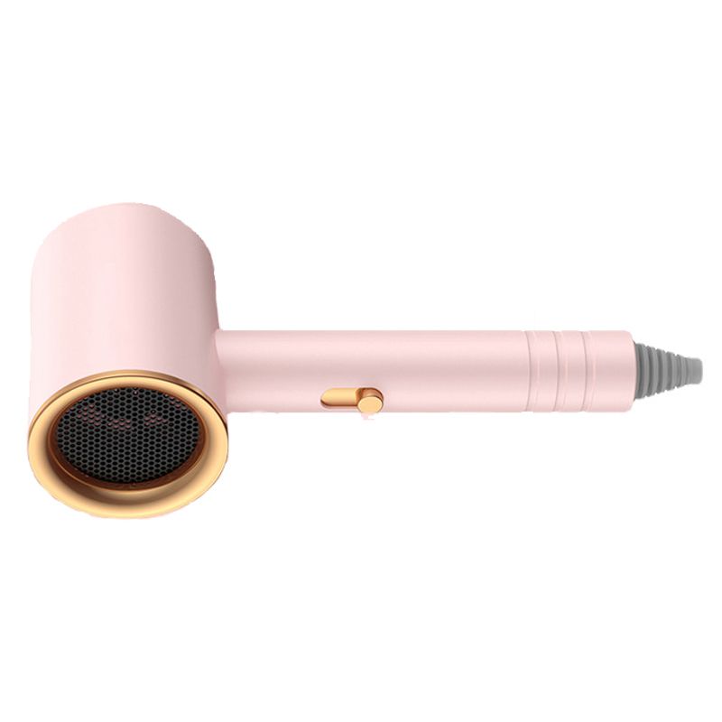 Hair Drier Mute 360 Degree Rotatable Nozzle Fast Drying ABS PP Portable Blow Dryer for Home Salon Rose avec lumière bleue - Image 7