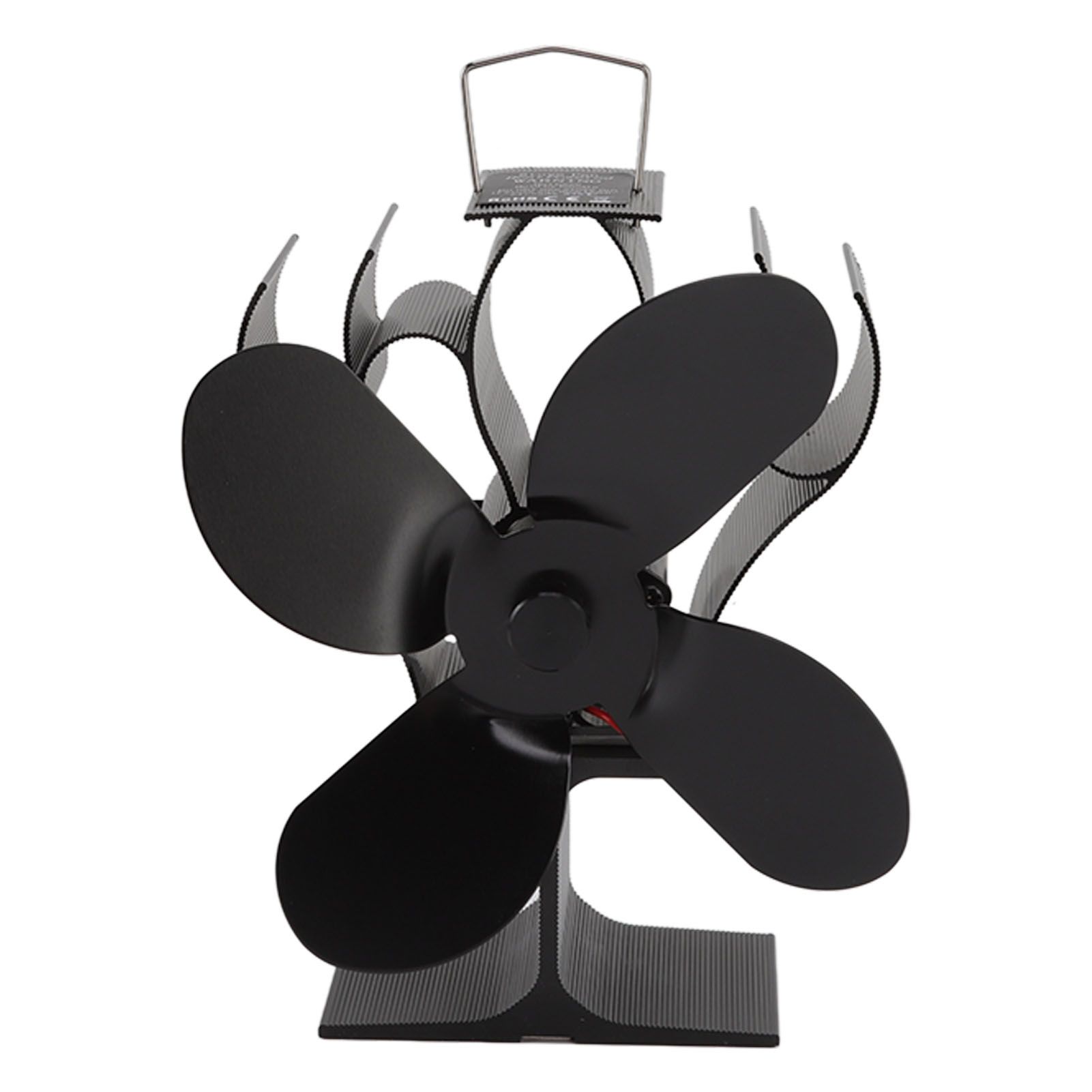 Heat Powered Stove Fan Self Starting Heat Resistant Aluminum Alloy 1400rpm Thermoelectric Fan for Fireplace - Image 3