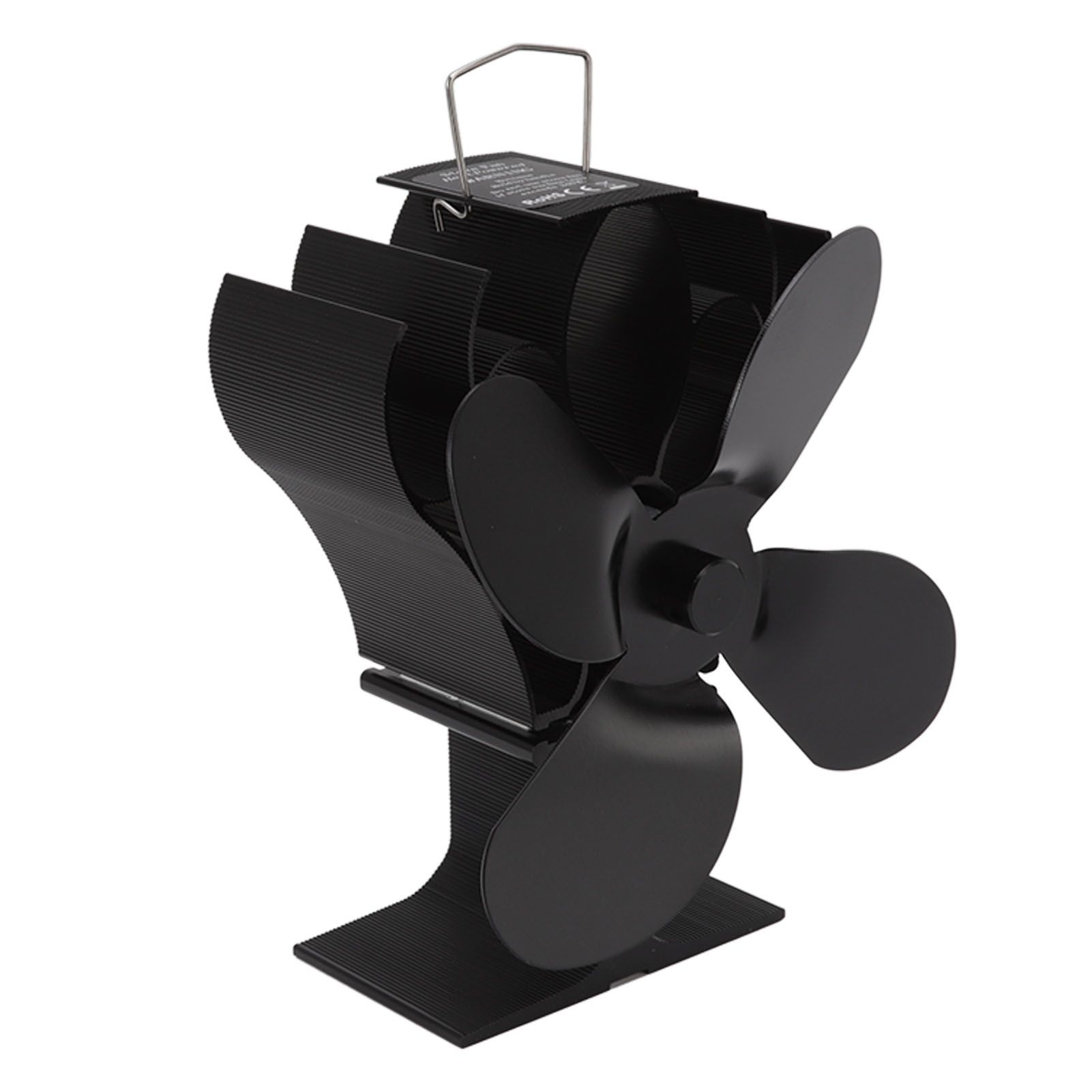 Heat Powered Stove Fan Self Starting Heat Resistant Aluminum Alloy 1400rpm Thermoelectric Fan for Fireplace - Image 4
