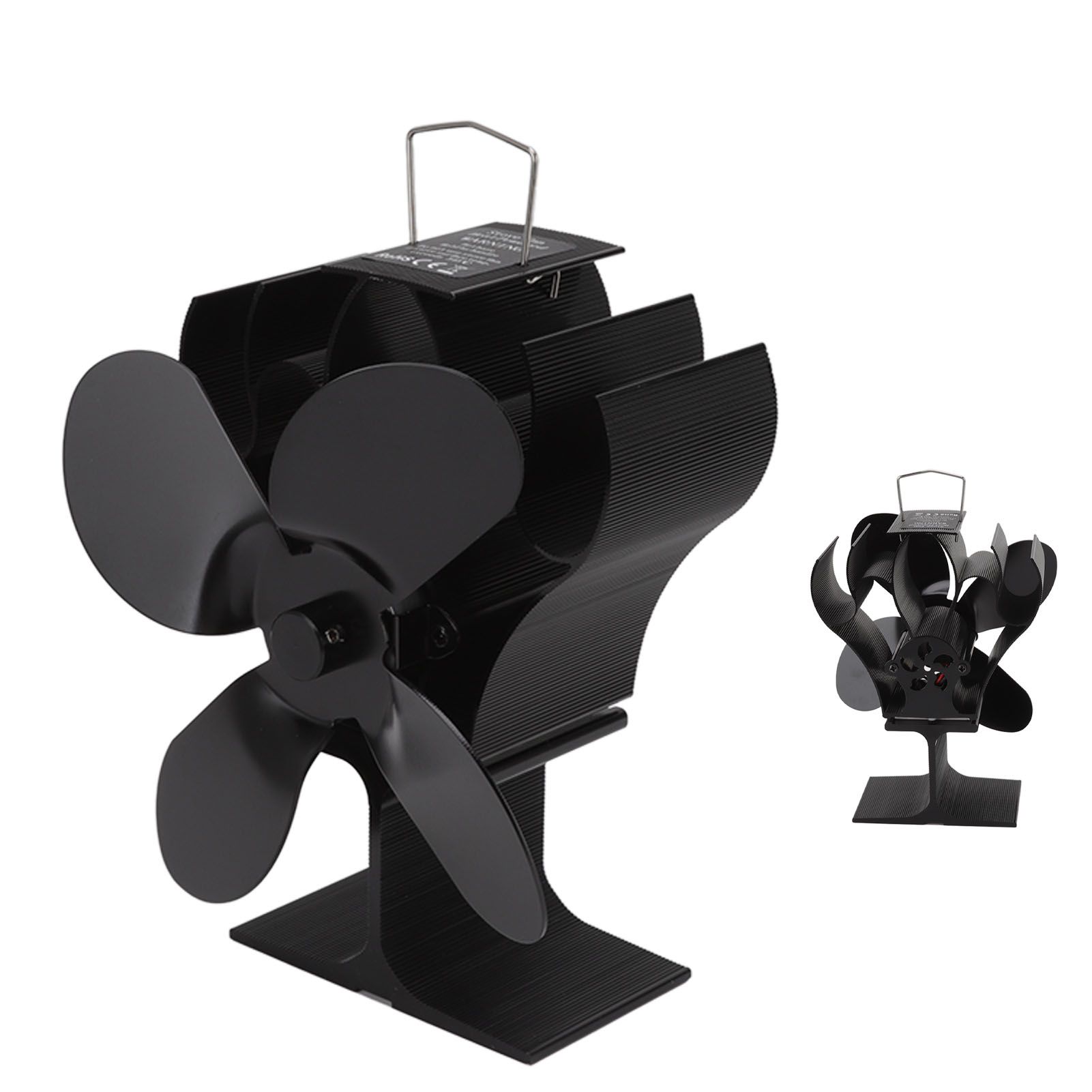 Heat Powered Stove Fan Self Starting Heat Resistant Aluminum Alloy 1400rpm Thermoelectric Fan for Fireplace - Image 5