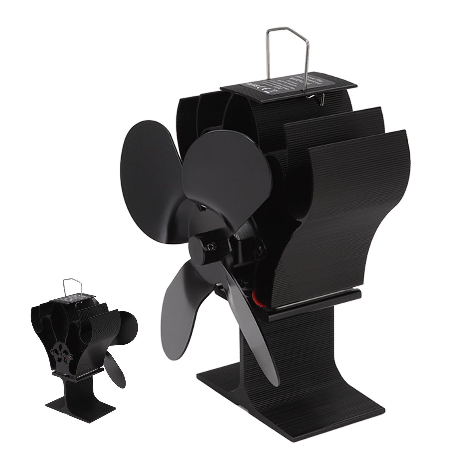 Heat Powered Stove Fan Self Starting Heat Resistant Aluminum Alloy 1400rpm Thermoelectric Fan for Fireplace - Image 6