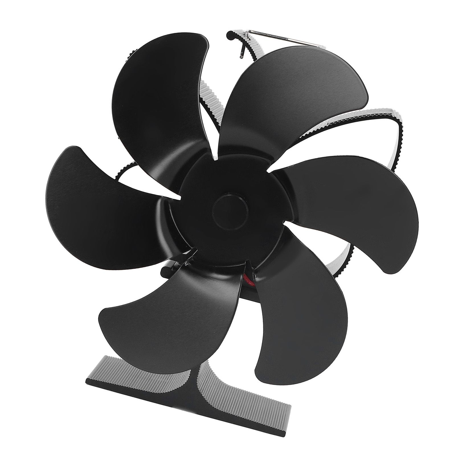 6 Blade Stove Fan Self Starting High Temperature Resistance and Energy Efficiency Heat Powered Fan for Home Black Diameter 152mm - Image 8