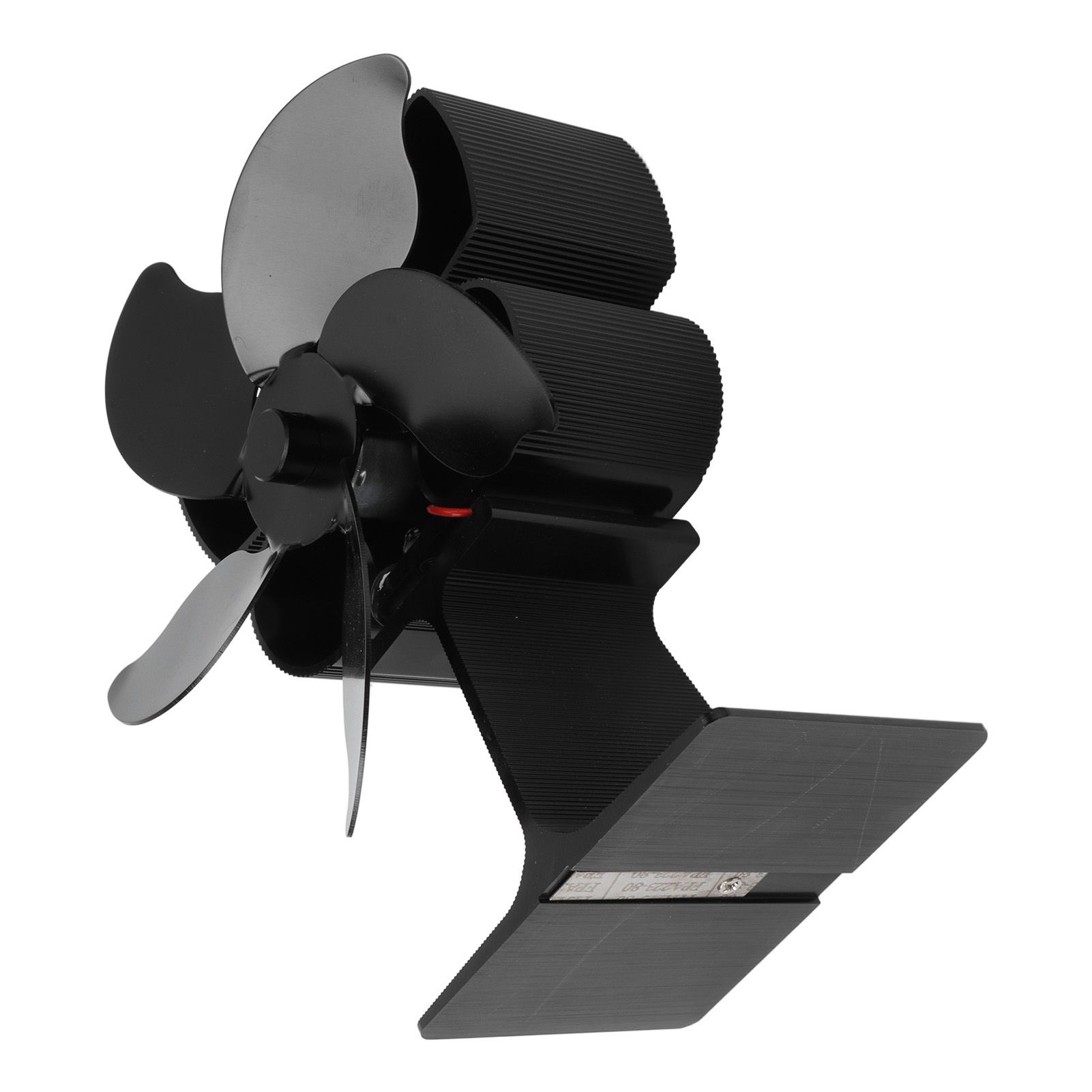 Heat Powered Fireplace Fan Black Stove Fan 5 Blades Thermal Power High Temperature Proof Eco Friendly Energy Saving - Image 8
