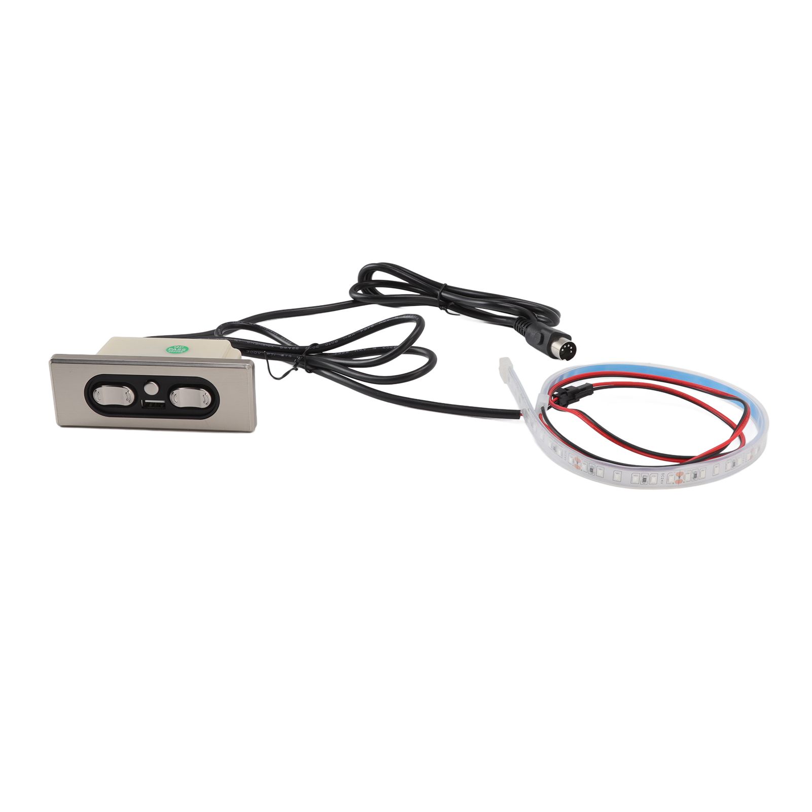 Electric Sofa Controller 5A 3 Buttons 5 Pin Straight Head USB Charging Port Lift Chairs Switch with LED Strip - Image 1
