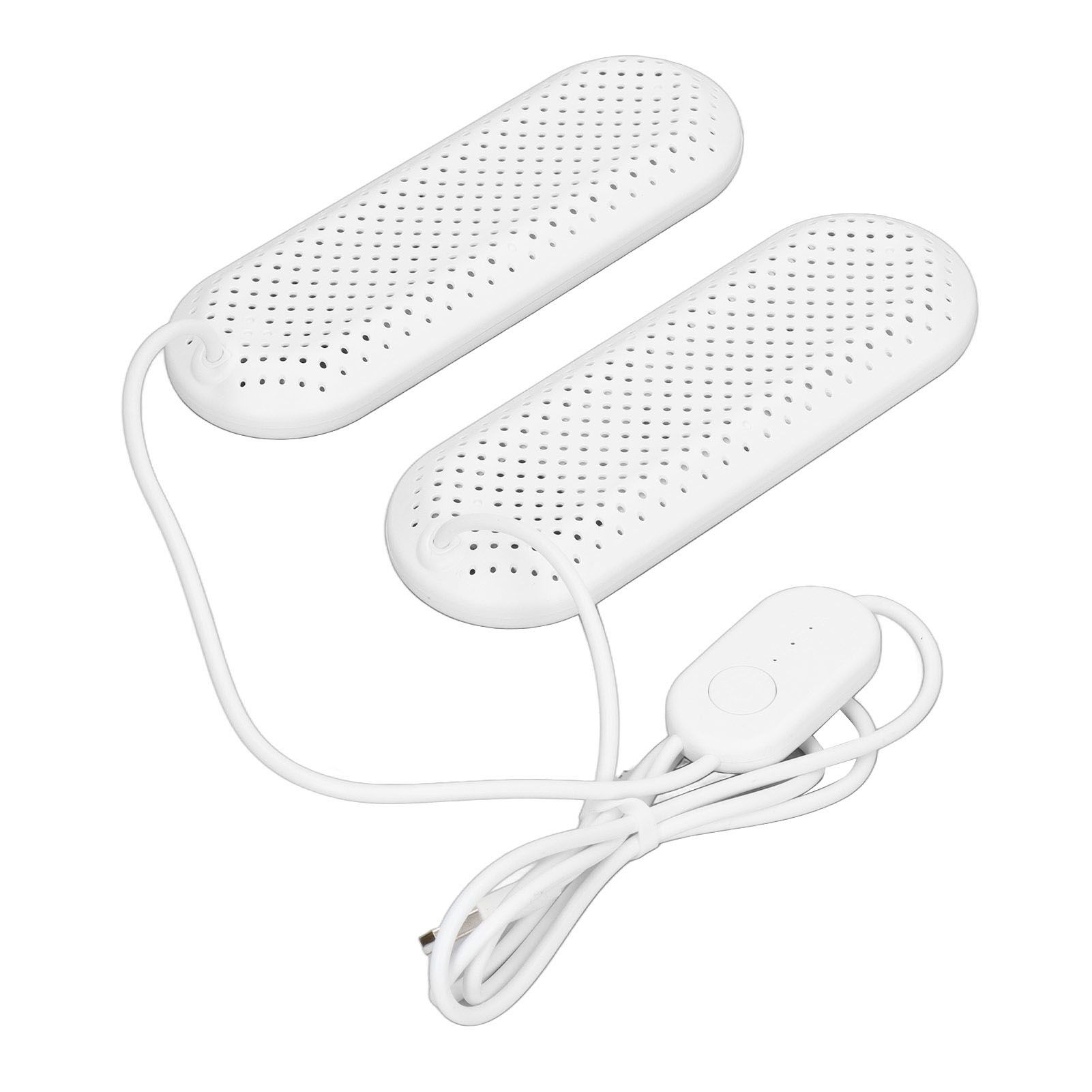Household USB Shoe Dryer Student Dormitory Adult Deodorizing Boot Shoes Dryer with Timer White - Image 3