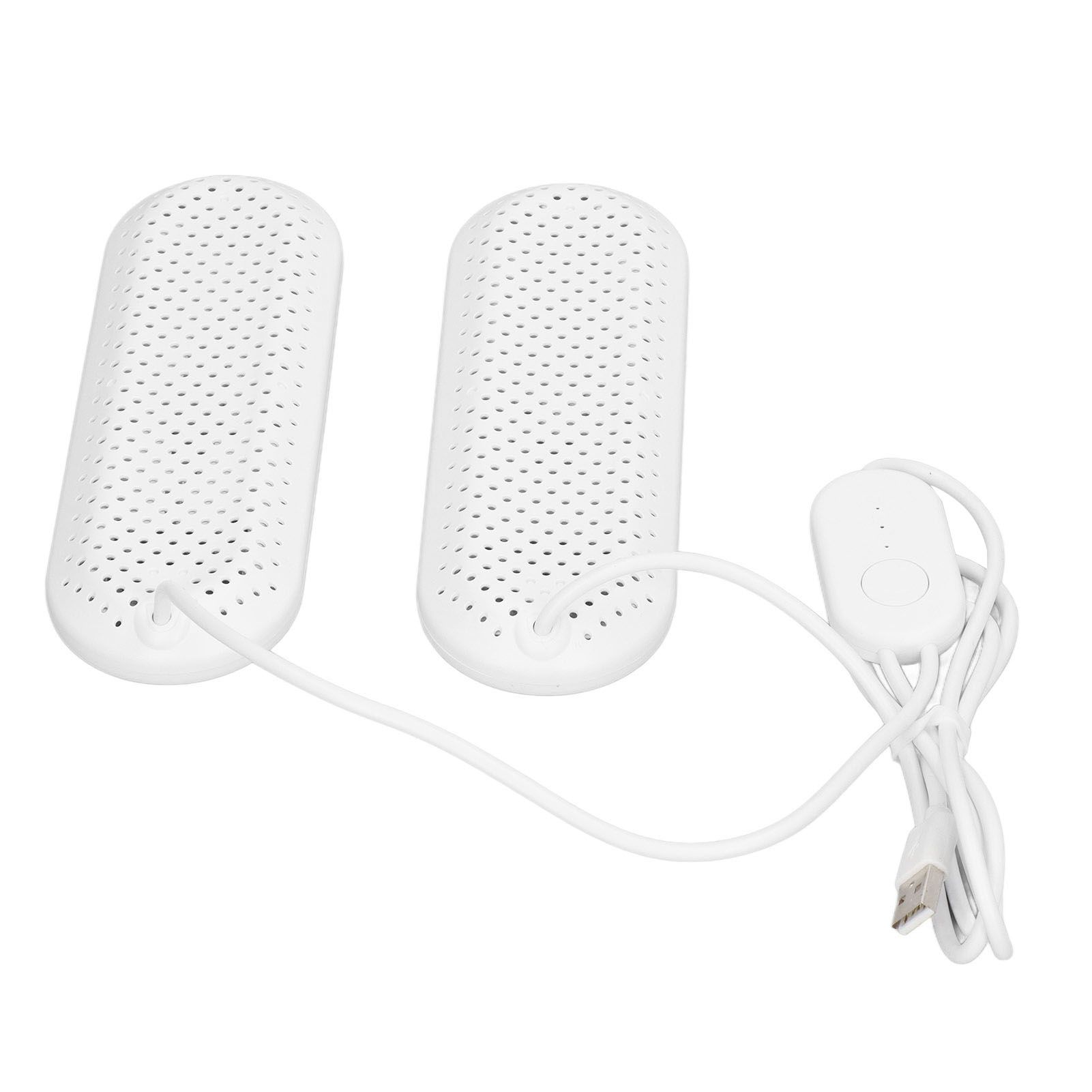 Household USB Shoe Dryer Student Dormitory Adult Deodorizing Boot Shoes Dryer with Timer White - Image 4
