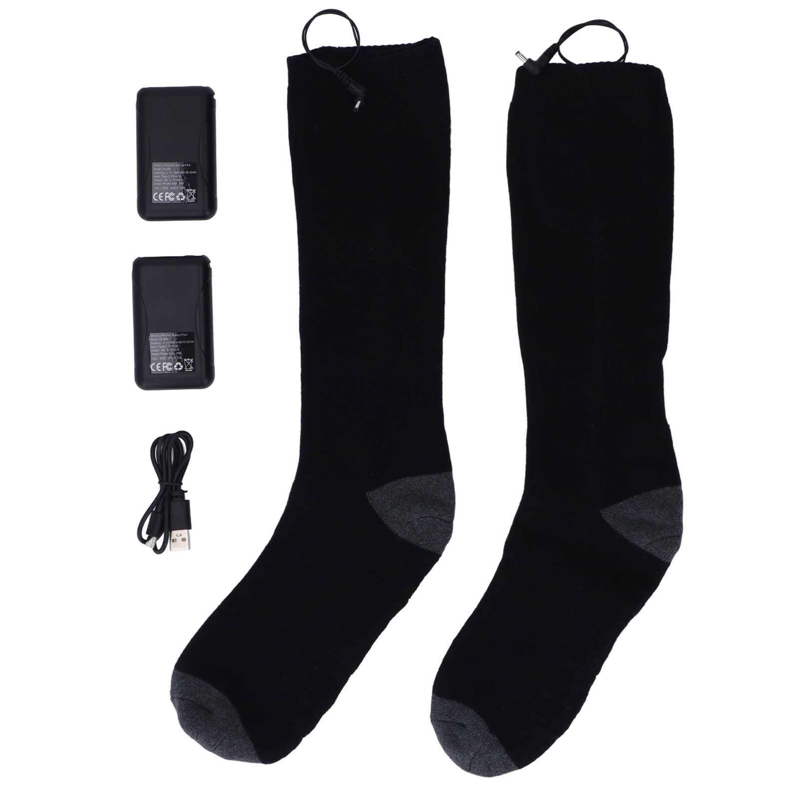 Heated Socks Warmer 3 Heating Level USB Charging Comfortable Washable for Men Women - Image 1