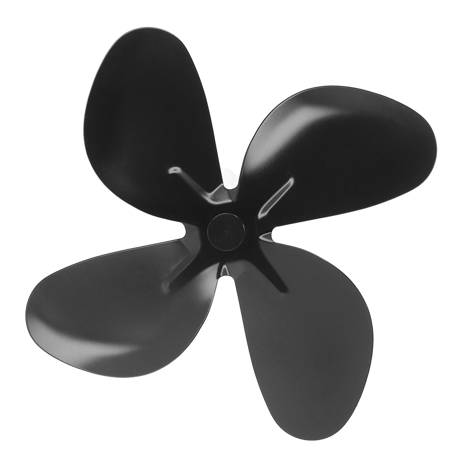 Stove Fan Blade Replacement Aluminum Alloy Fireplace Fan 4 Blades with Hex Wrench Screw Black - Image 7