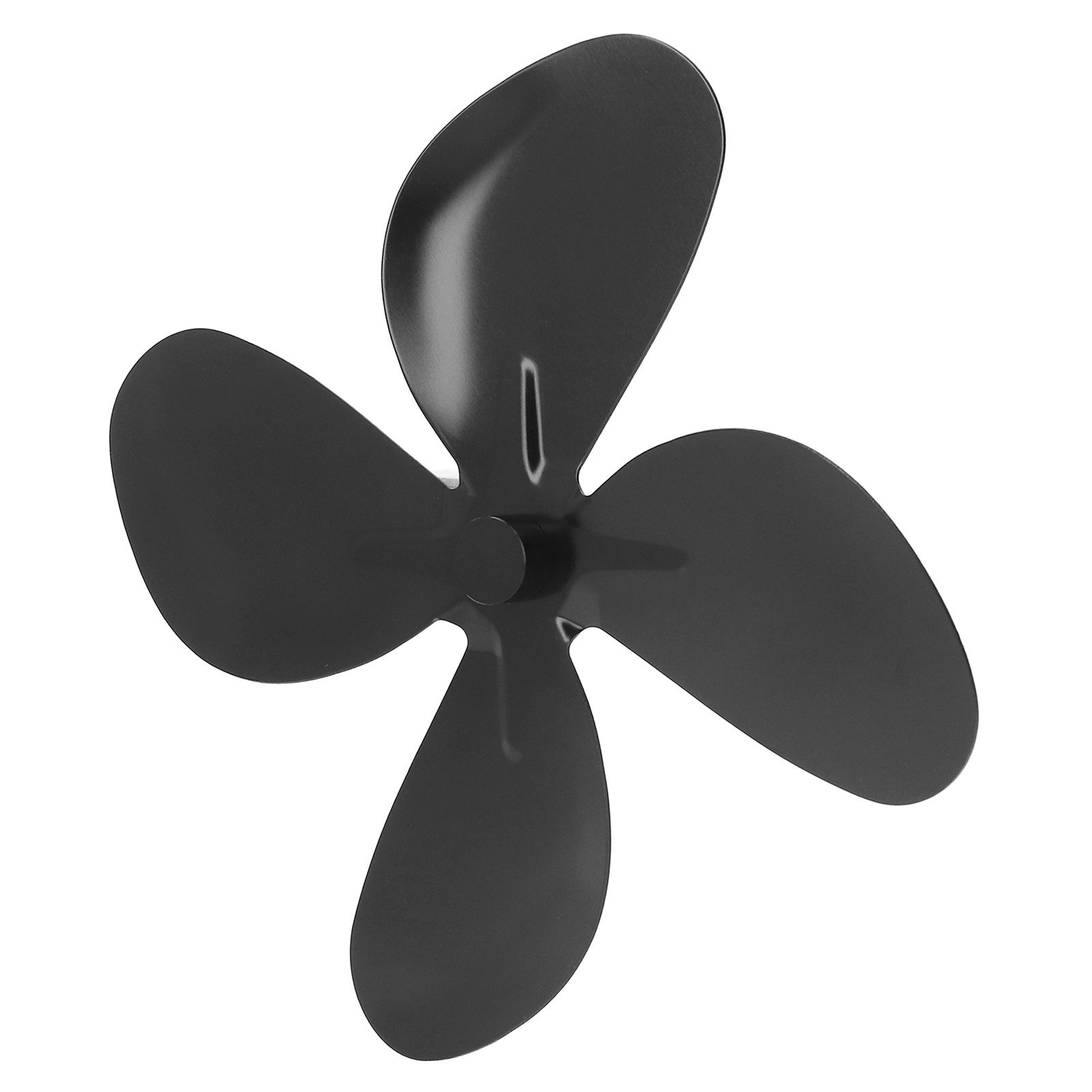 Stove Fan Blade Replacement Aluminum Alloy Fireplace Fan 4 Blades with Hex Wrench Screw Black - Image 8