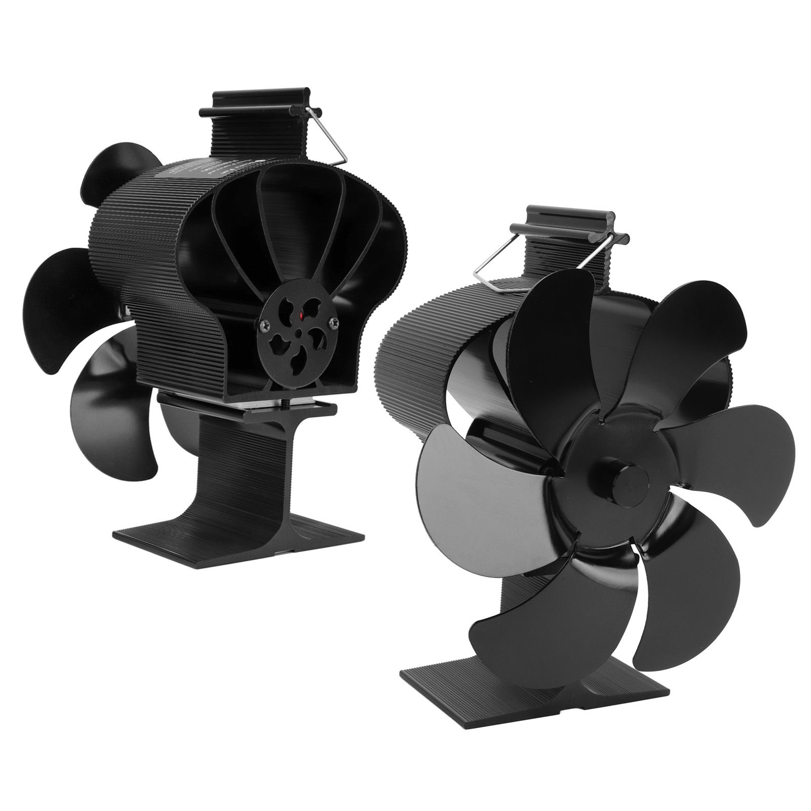 6 Blades Heat Powered Fireplace Fan Self Starting Eco Friendly Wood Stove Fan LT380 Black 152mm Diameter - Image 8