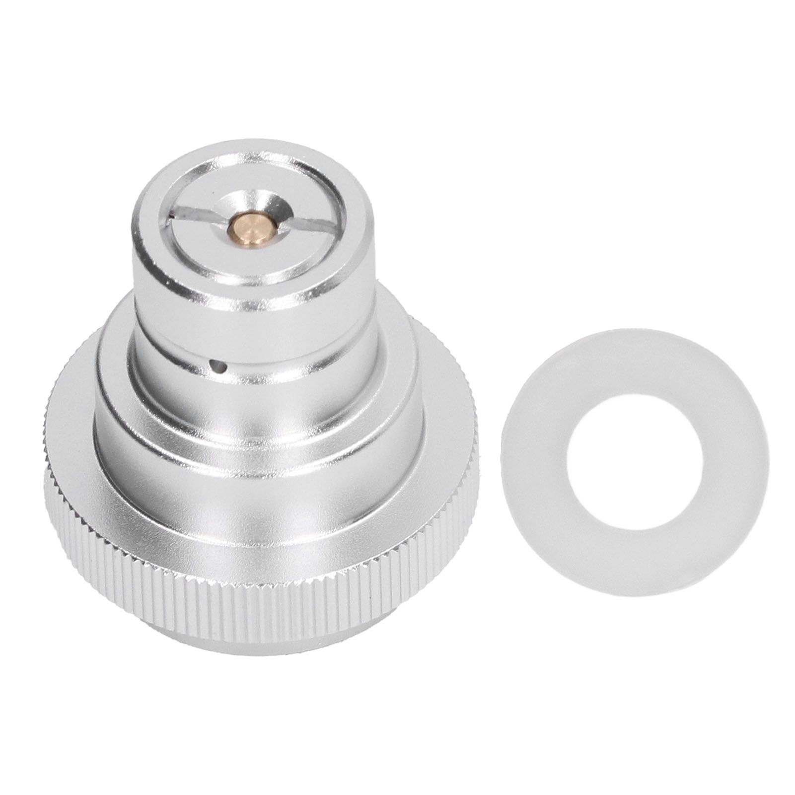 Soda Water Adapter for DUO for Terra for Art Gas Cylinder Inflation Quick Release Conversion Head Silver - Image 1