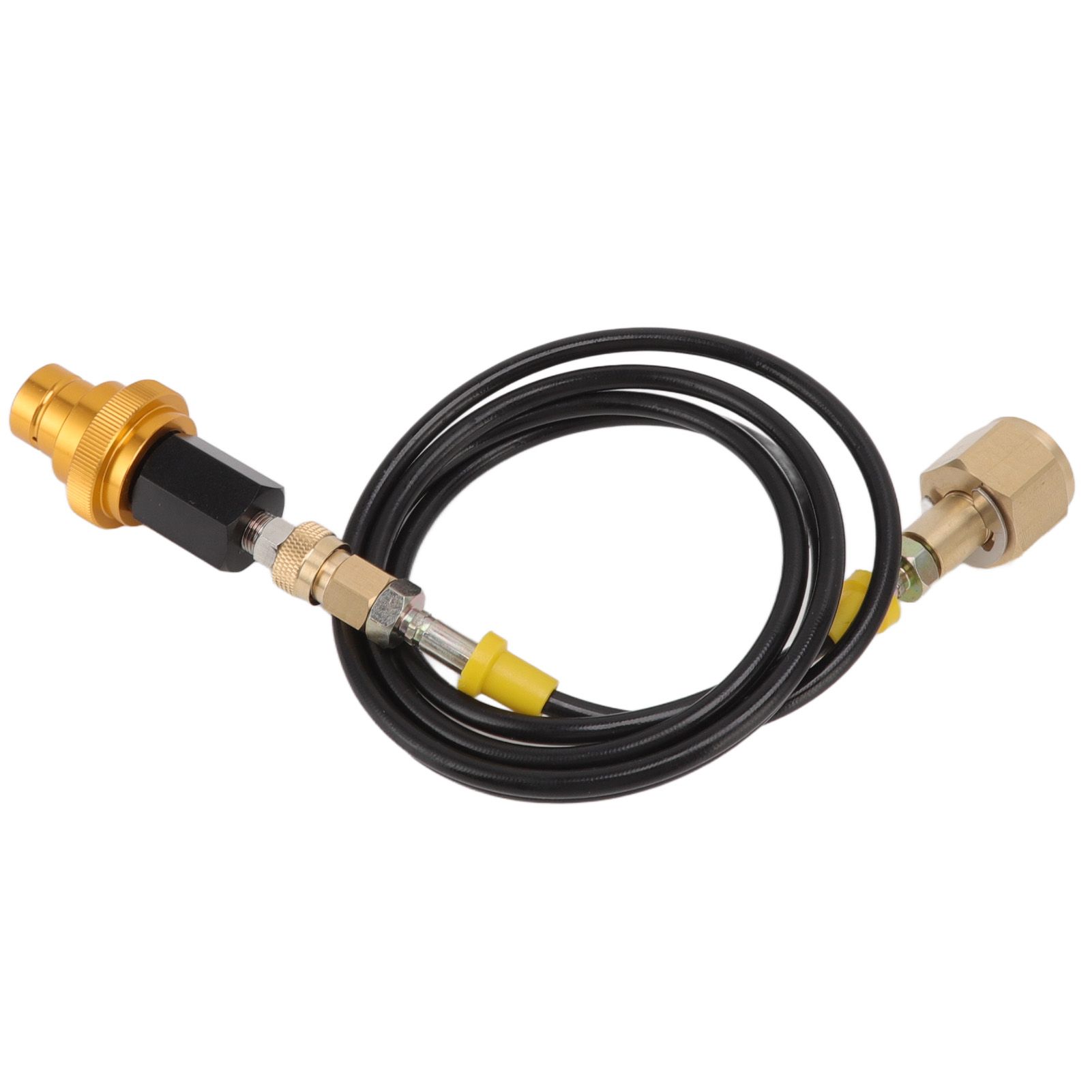 Soda Machine Adapter Hose Kit 1.5m Black Soda Adapter Hose with Gold Quick Adapter CO2 Tank Refill Adapter W21.8 14 - Image 3