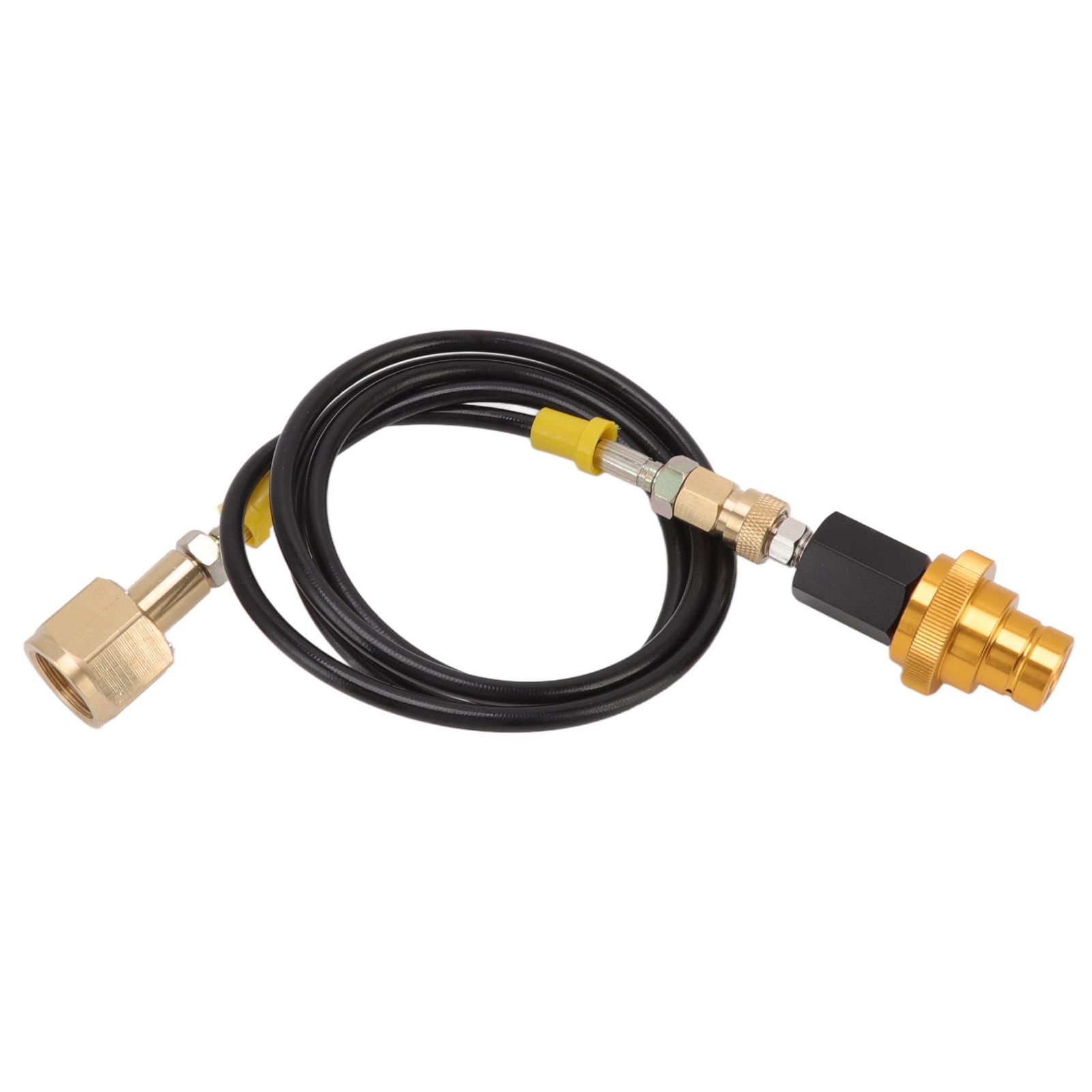 Soda Machine Adapter Hose Kit 1.5m Black Soda Adapter Hose with Gold Quick Adapter CO2 Tank Refill Adapter W21.8 14 - Image 8