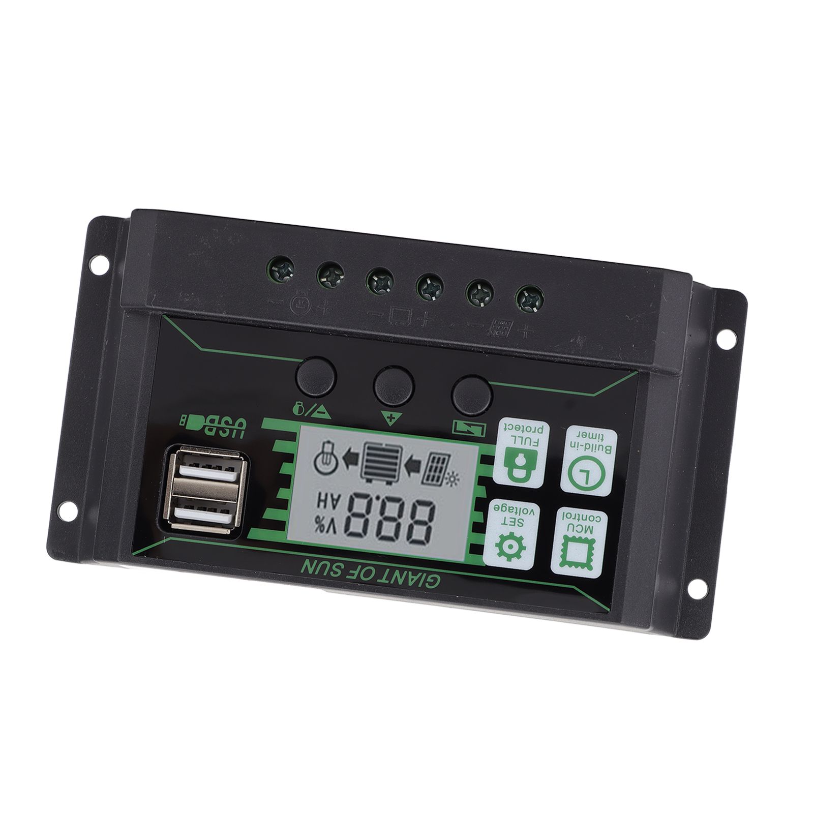 Solar Charge Controller Dual USB Automatic Identification PWM PV Panel Charger for Industry 5V 100A - Image 8