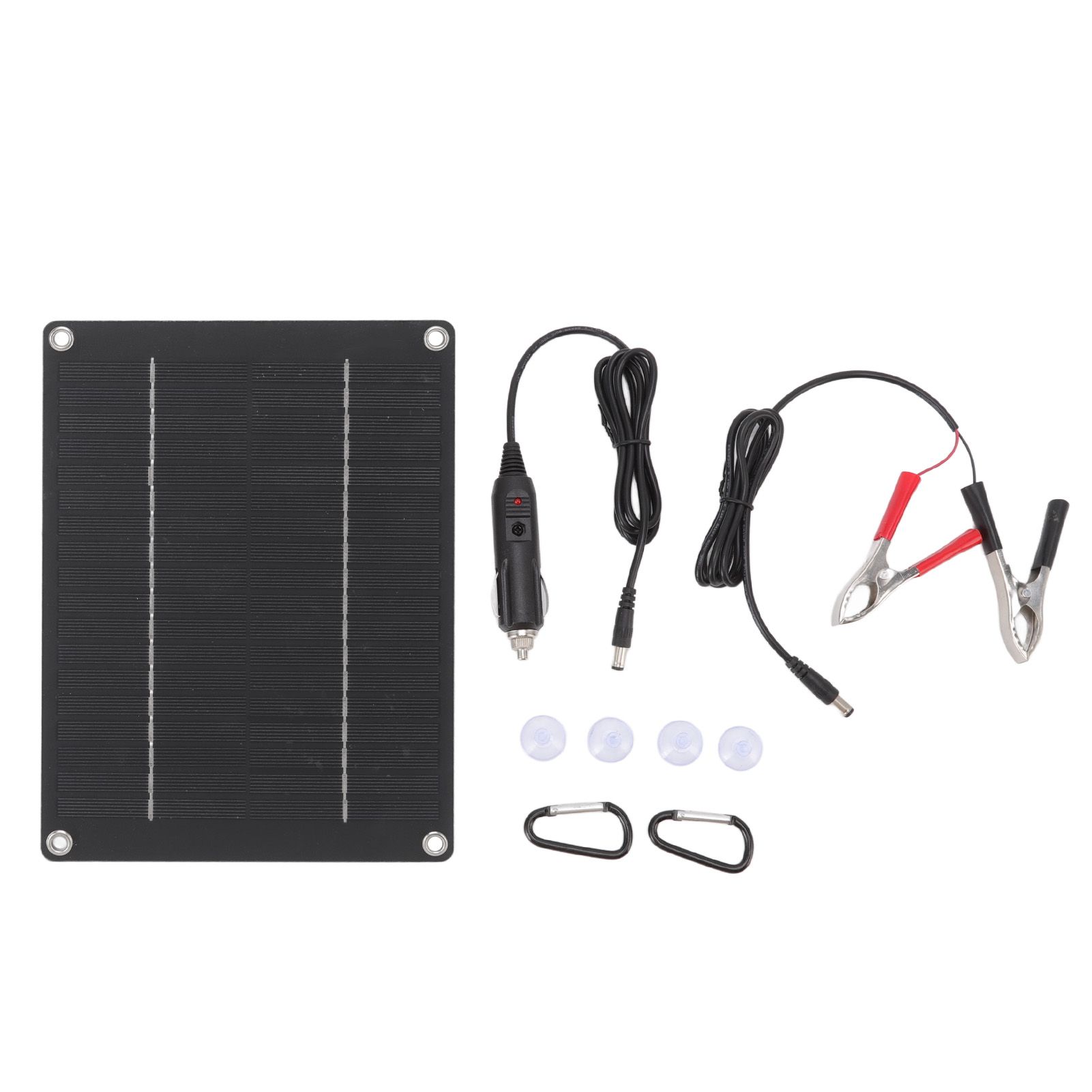 Solar Panel 10W Portable Compact Thin Waterproof Flexible Solar Charging Panel for Car Home Boat 23x17cm - Image 1