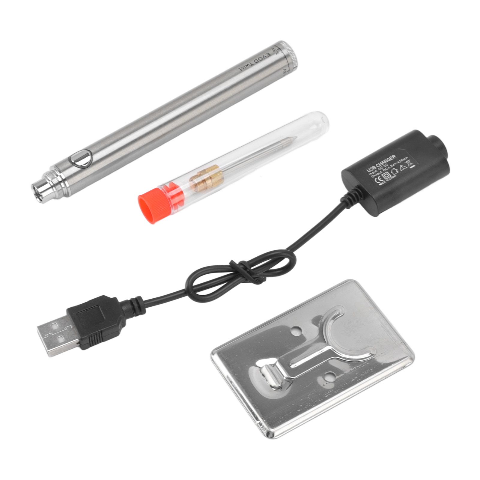 Wireless Charging Welding Pen Rechargeable Soldering Iron Tip Tool with 510 Interface Silver - Image 1