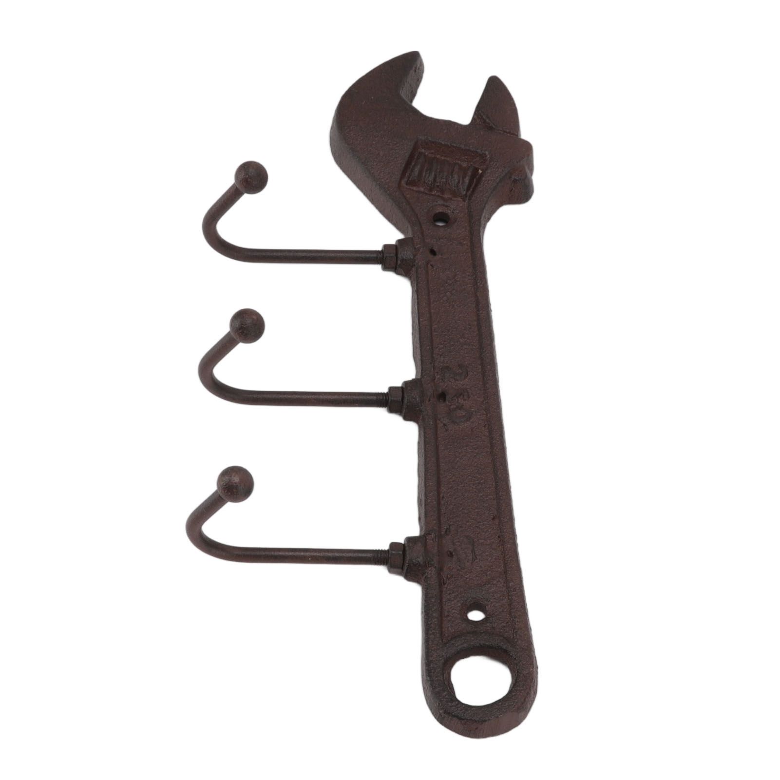 Industrial Style Hook Innovative Wall Decorative Cast Iron Hooks Clothes Hanger Pendant for Bar Entryway Wrench Shape 24x10.5x4.5cm - Image 4