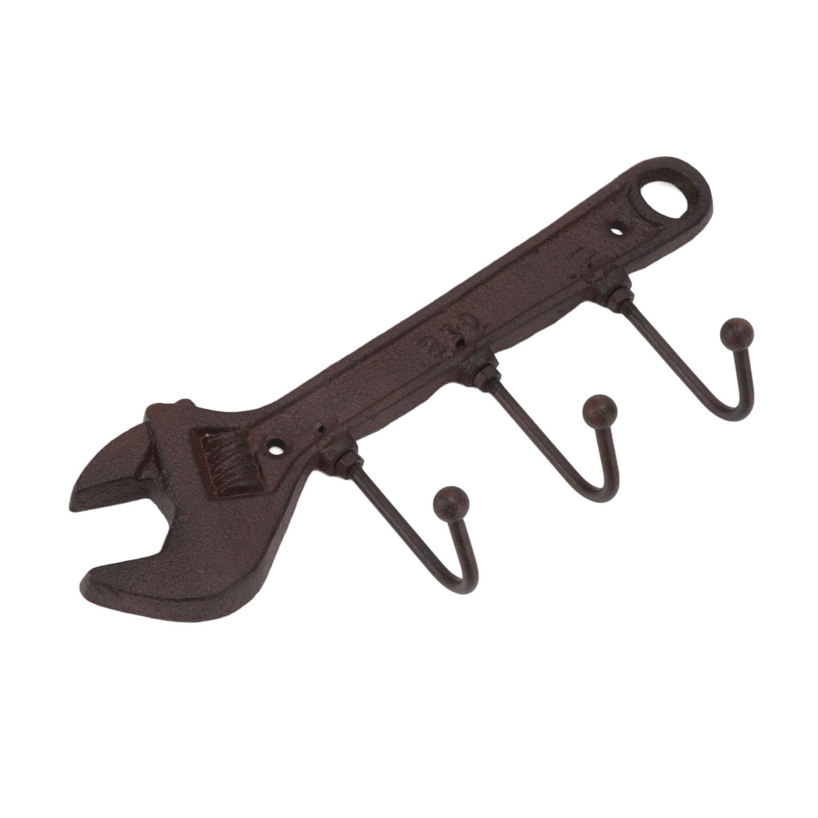 Industrial Style Hook Innovative Wall Decorative Cast Iron Hooks Clothes Hanger Pendant for Bar Entryway Wrench Shape 24x10.5x4.5cm - Image 5