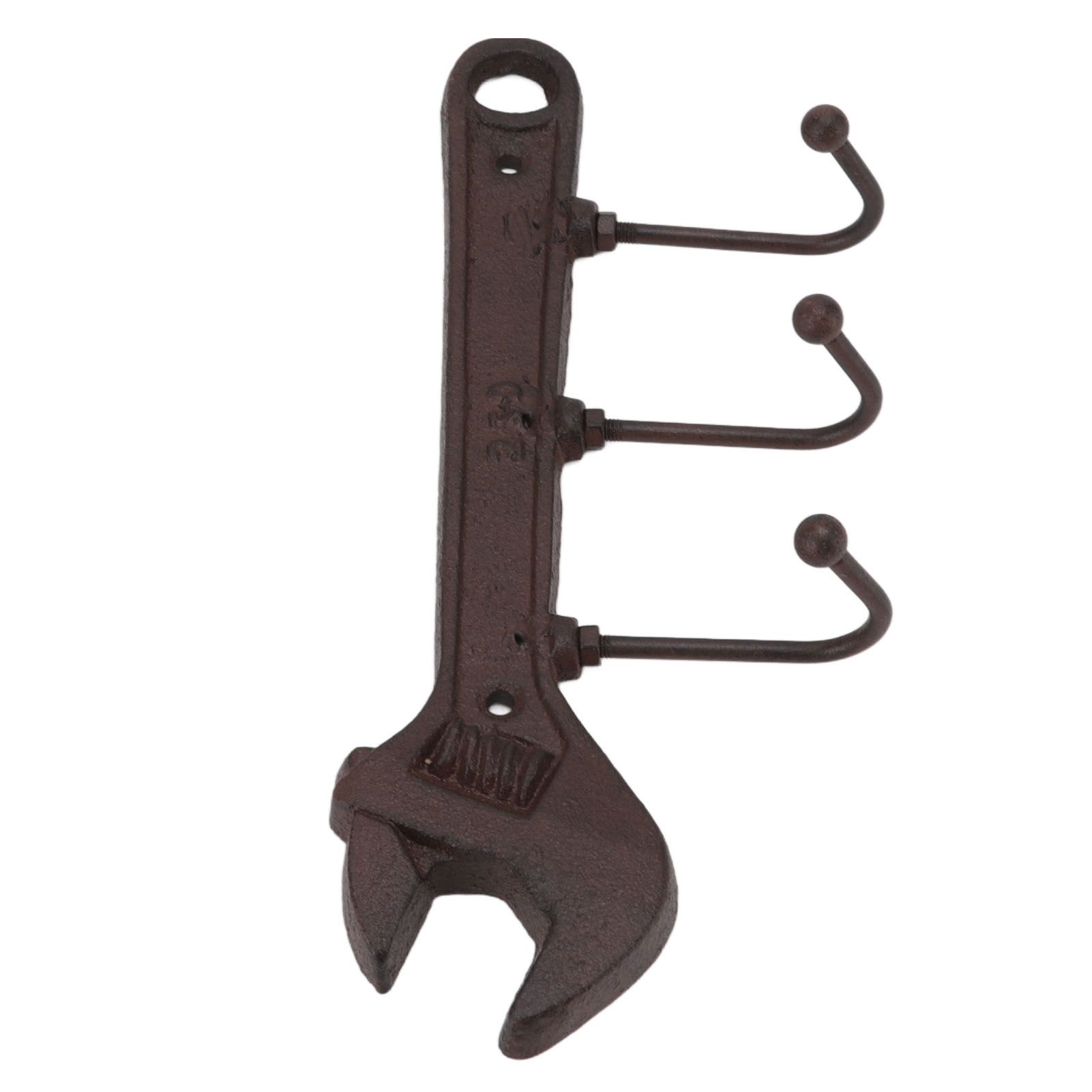 Industrial Style Hook Innovative Wall Decorative Cast Iron Hooks Clothes Hanger Pendant for Bar Entryway Wrench Shape 24x10.5x4.5cm - Image 6