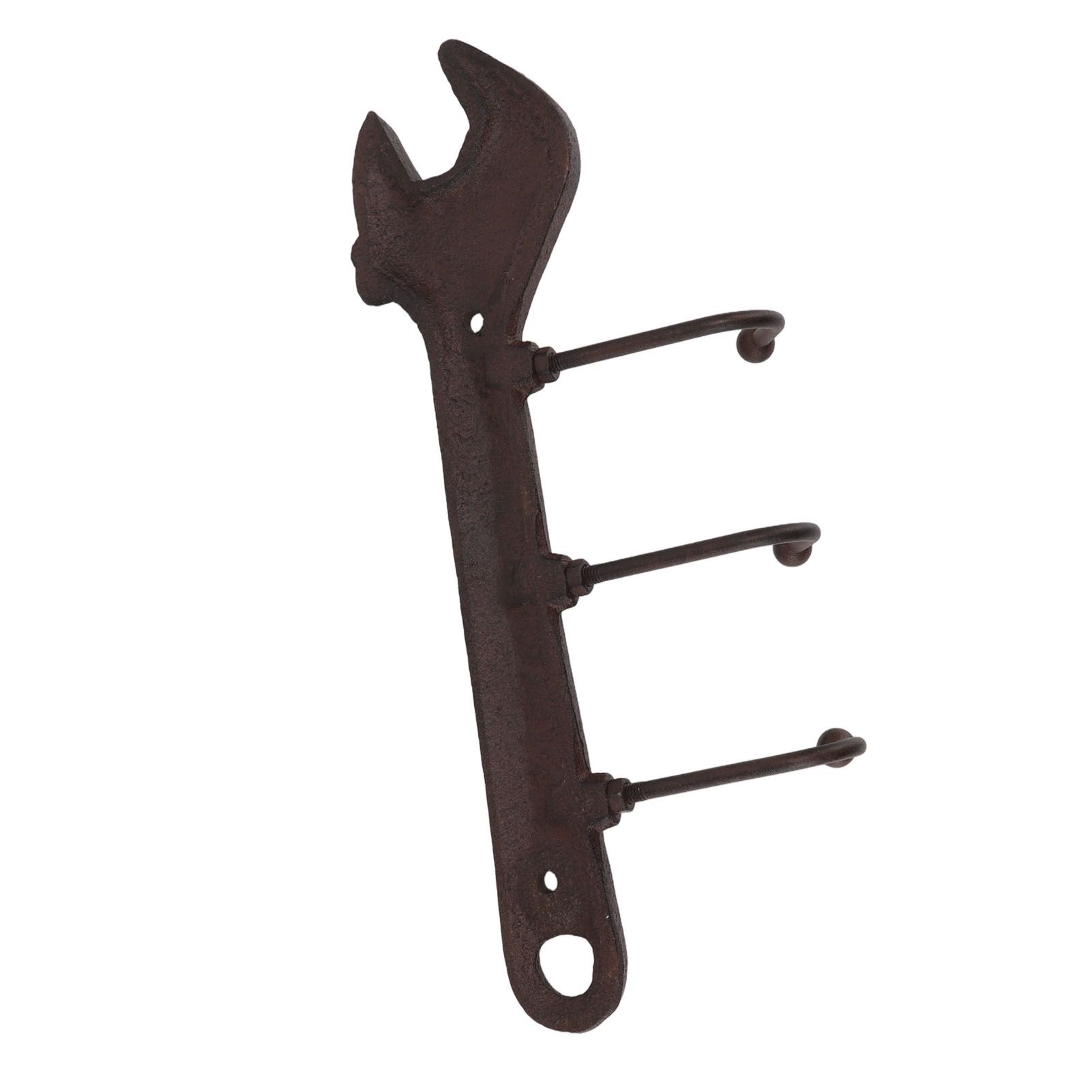 Industrial Style Hook Innovative Wall Decorative Cast Iron Hooks Clothes Hanger Pendant for Bar Entryway Wrench Shape 24x10.5x4.5cm - Image 7