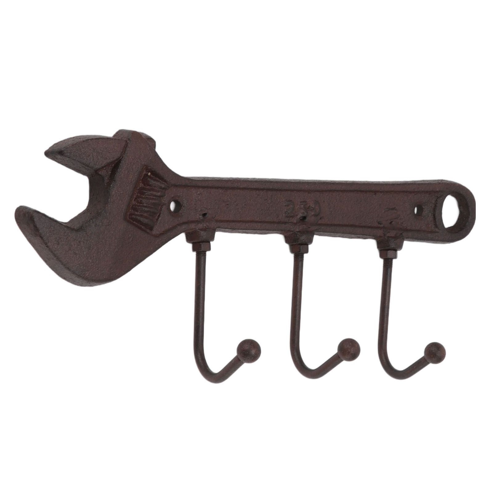 Industrial Style Hook Innovative Wall Decorative Cast Iron Hooks Clothes Hanger Pendant for Bar Entryway Wrench Shape 24x10.5x4.5cm - Image 8