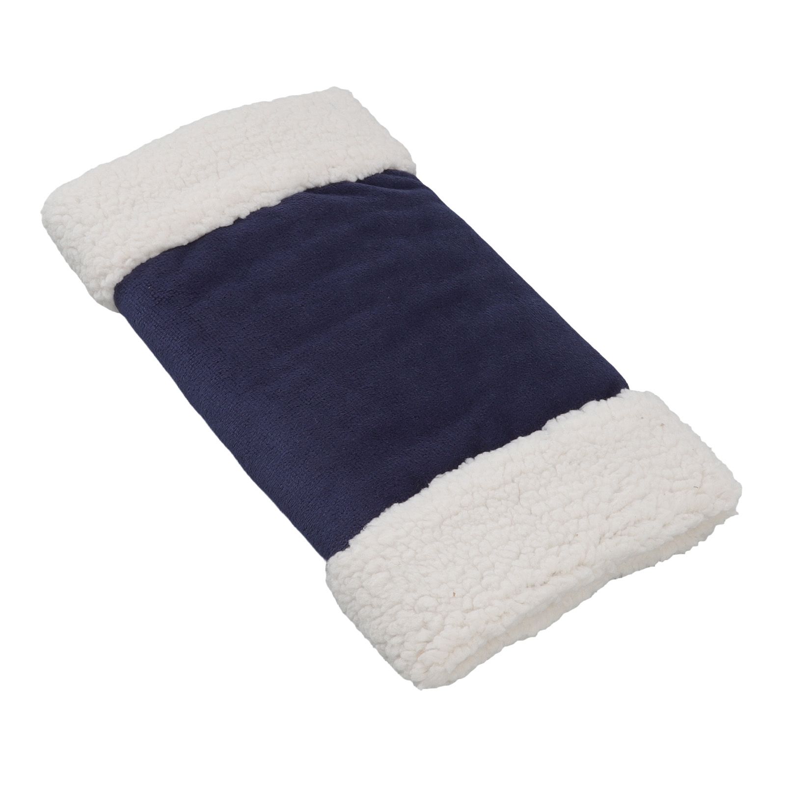 Portable Heated Hand Muff Plush Thickened Heated Hand Warmer Pouch USB Rechargeable Electric Heater for Autumn Winter Warm 10W 5V Dark Blue - Image 6