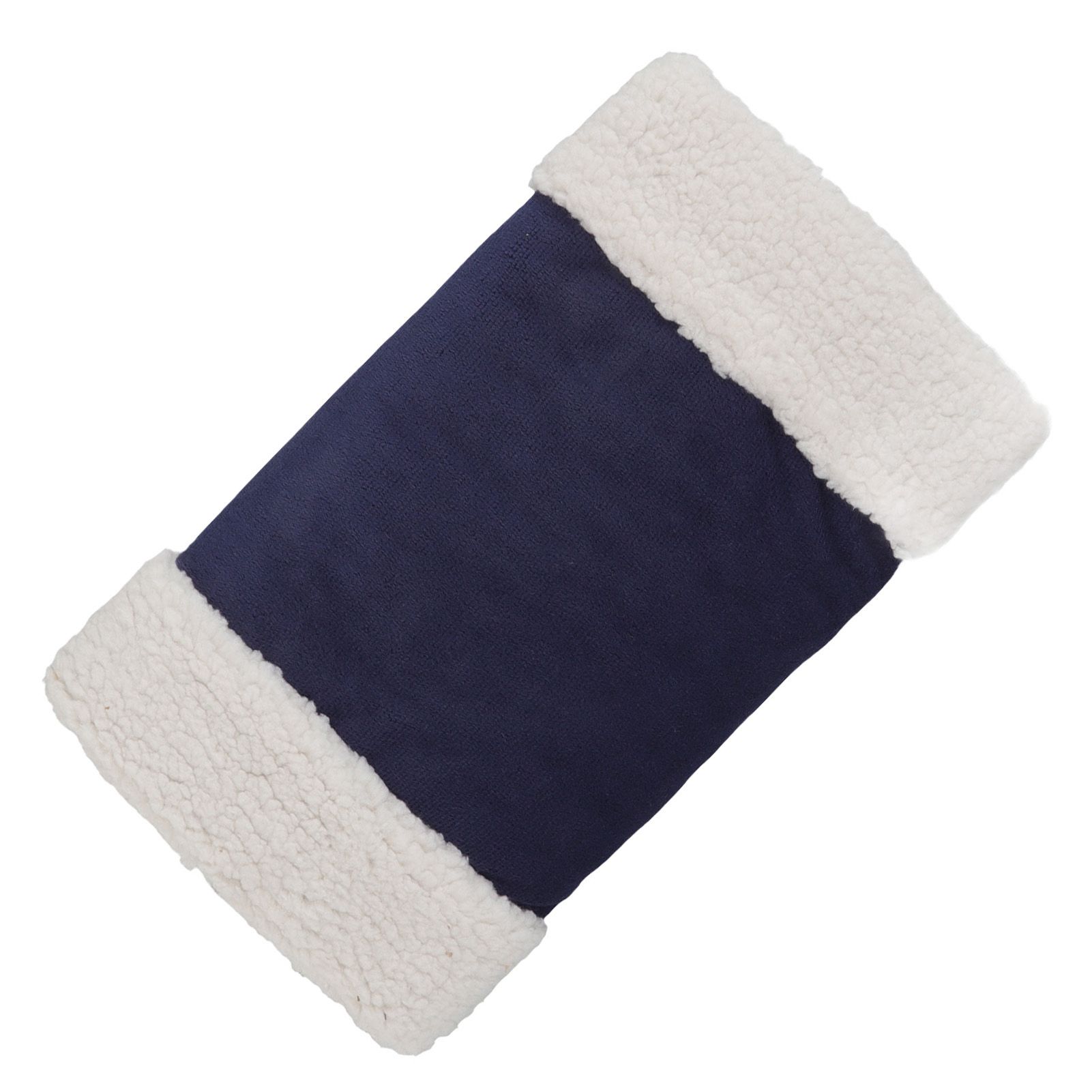 Portable Heated Hand Muff Plush Thickened Heated Hand Warmer Pouch USB Rechargeable Electric Heater for Autumn Winter Warm 10W 5V Dark Blue - Image 8