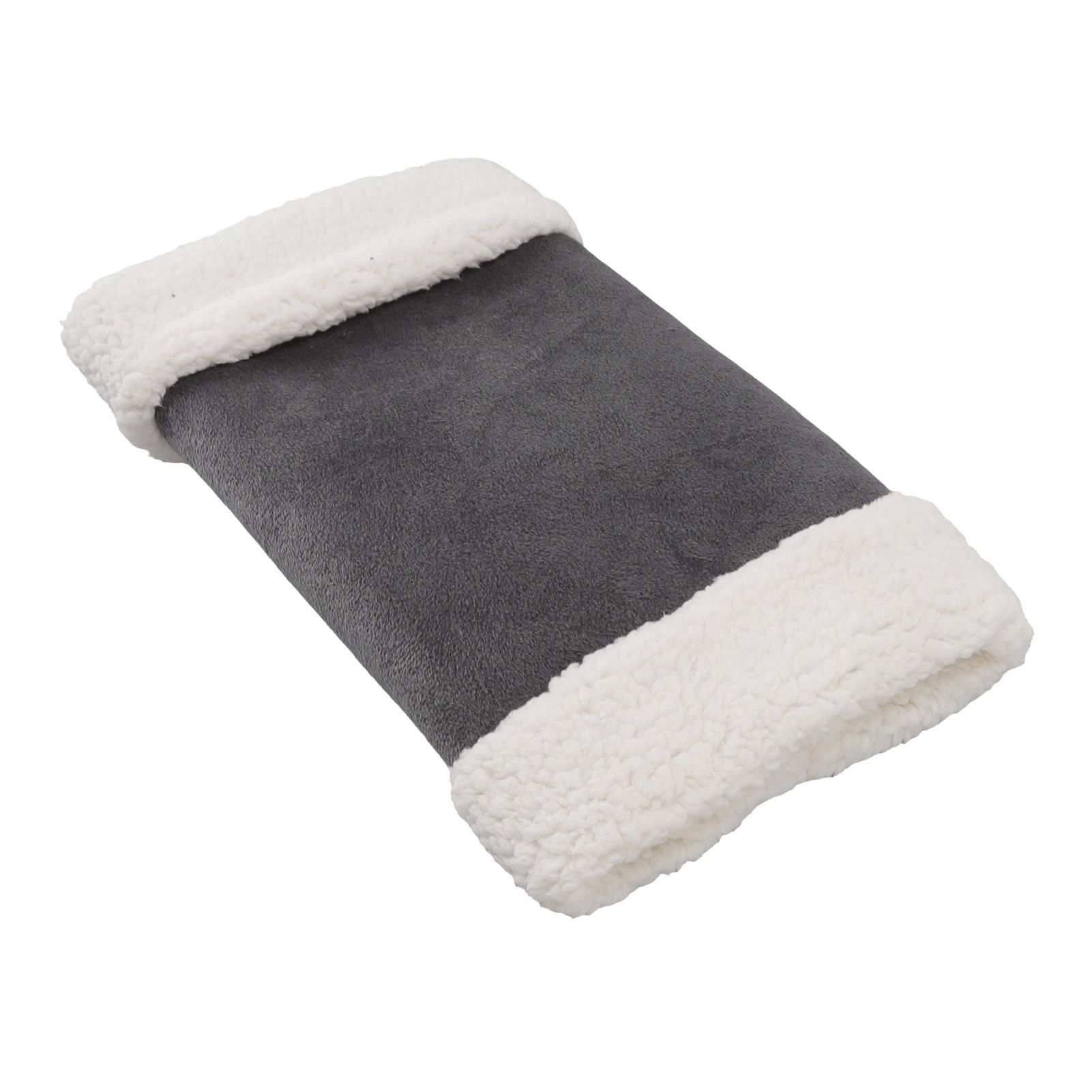 Portable Heated Hand Muff Plush Thickened Heated Hand Warmer Pouch USB Rechargeable Electric Heater for Autumn Winter Warm 10W 5V Gary - Image 6