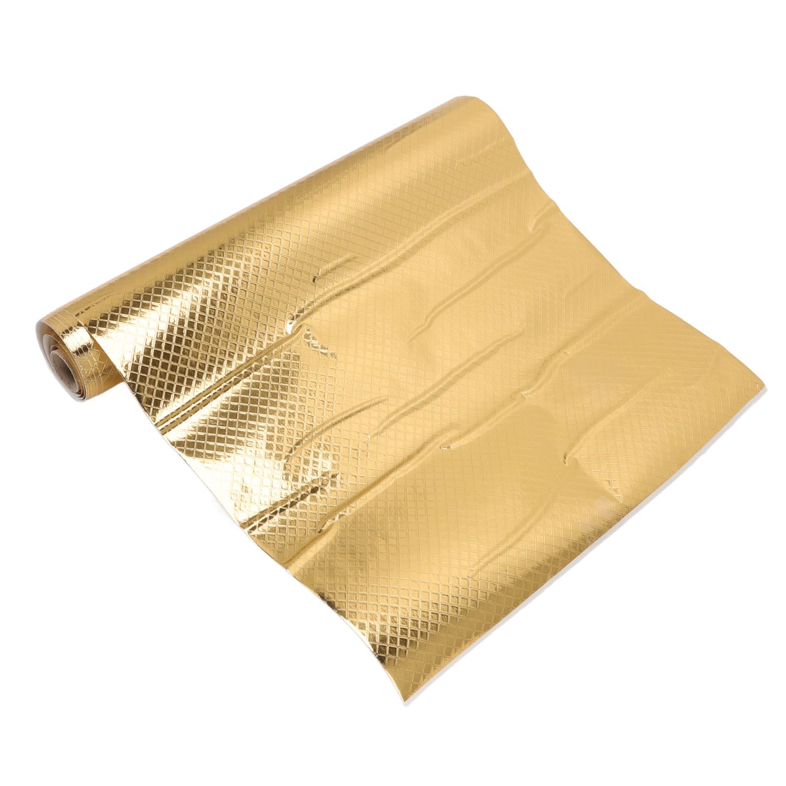 Kitchen Aluminum Foil Stickers Oil Proof Waterproof PVC Self Adhesive Kitchen Backsplash Wallpaper for Kitchen Cabinet Gold Size: Approx. 30x200cm / 11.8x78.7in - Image 3