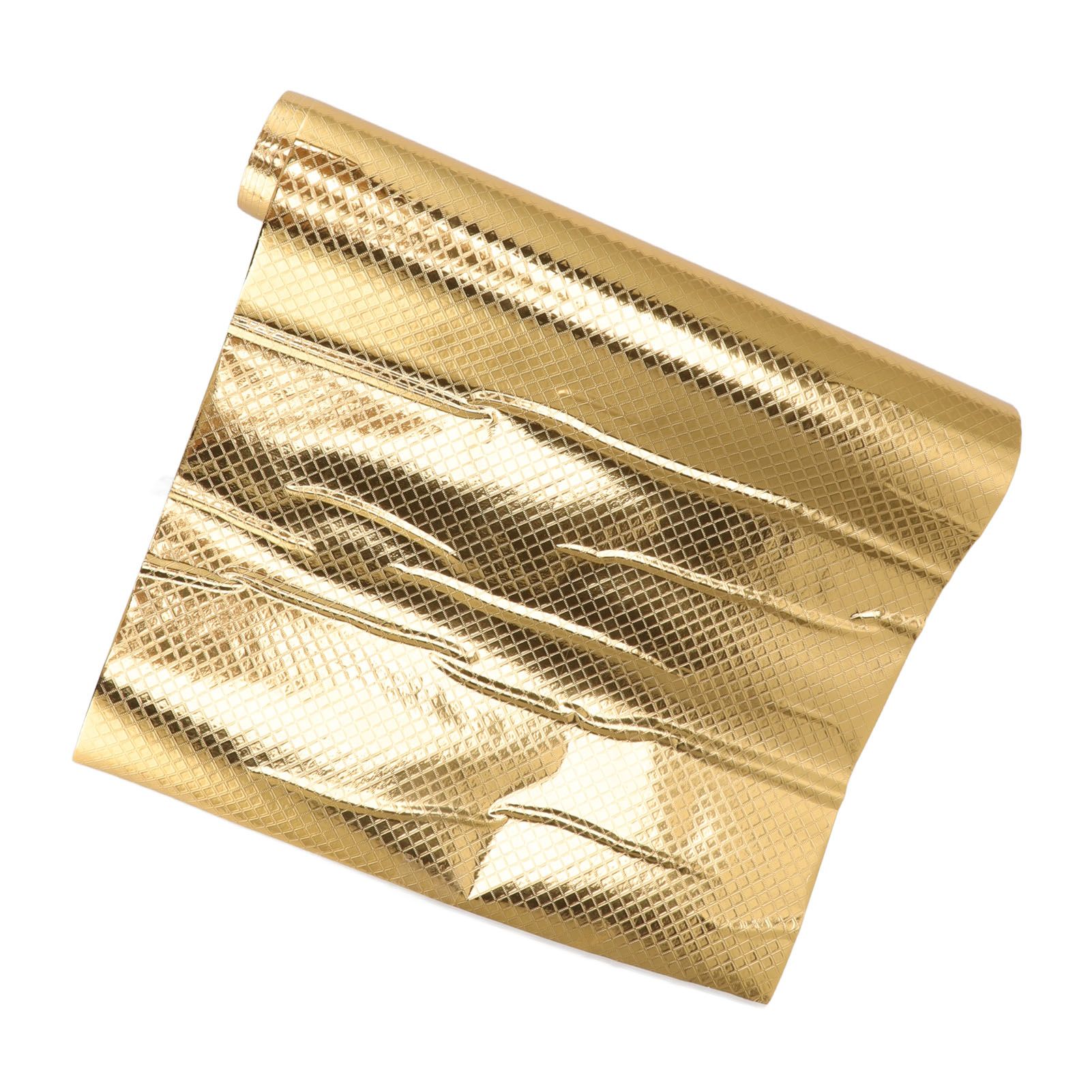 Kitchen Aluminum Foil Stickers Oil Proof Waterproof PVC Self Adhesive Kitchen Backsplash Wallpaper for Kitchen Cabinet Gold Size: Approx. 30x200cm / 11.8x78.7in - Image 5