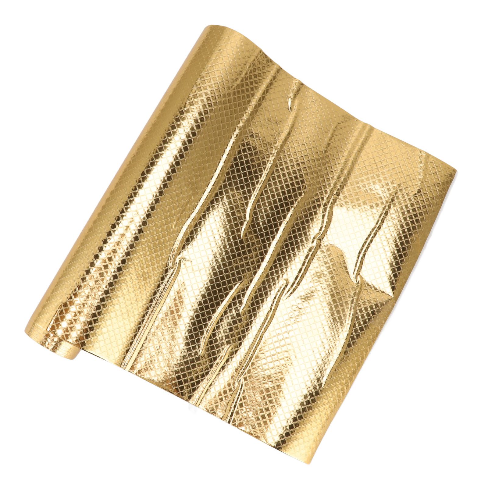 Kitchen Aluminum Foil Stickers Oil Proof Waterproof PVC Self Adhesive Kitchen Backsplash Wallpaper for Kitchen Cabinet Gold Size: Approx. 30x200cm / 11.8x78.7in - Image 6