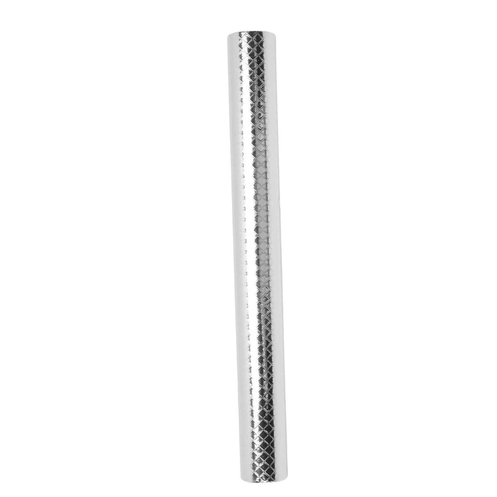 Kitchen Aluminum Foil Stickers Oil Proof Waterproof PVC Self Adhesive Kitchen Backsplash Wallpaper for Kitchen Cabinet Silver Size: Approx. 30x200cm / 11.8x78.7in - Image 8