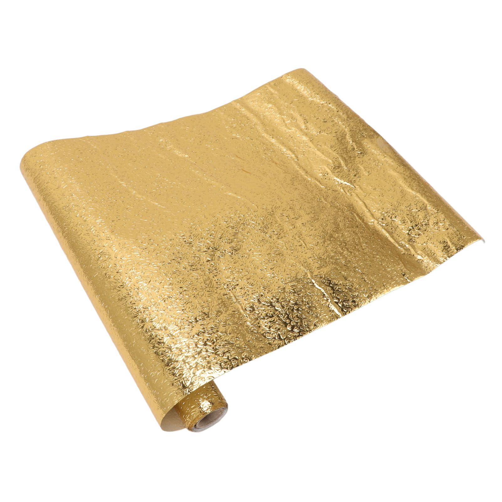 Oil Proof Sticker Waterproof Self Adhesive Aluminum Foil Wallpaper for Kitchen Drawer Cabinet Countertop Gold 30cmx2m / 11.8x78.7in - Image 2