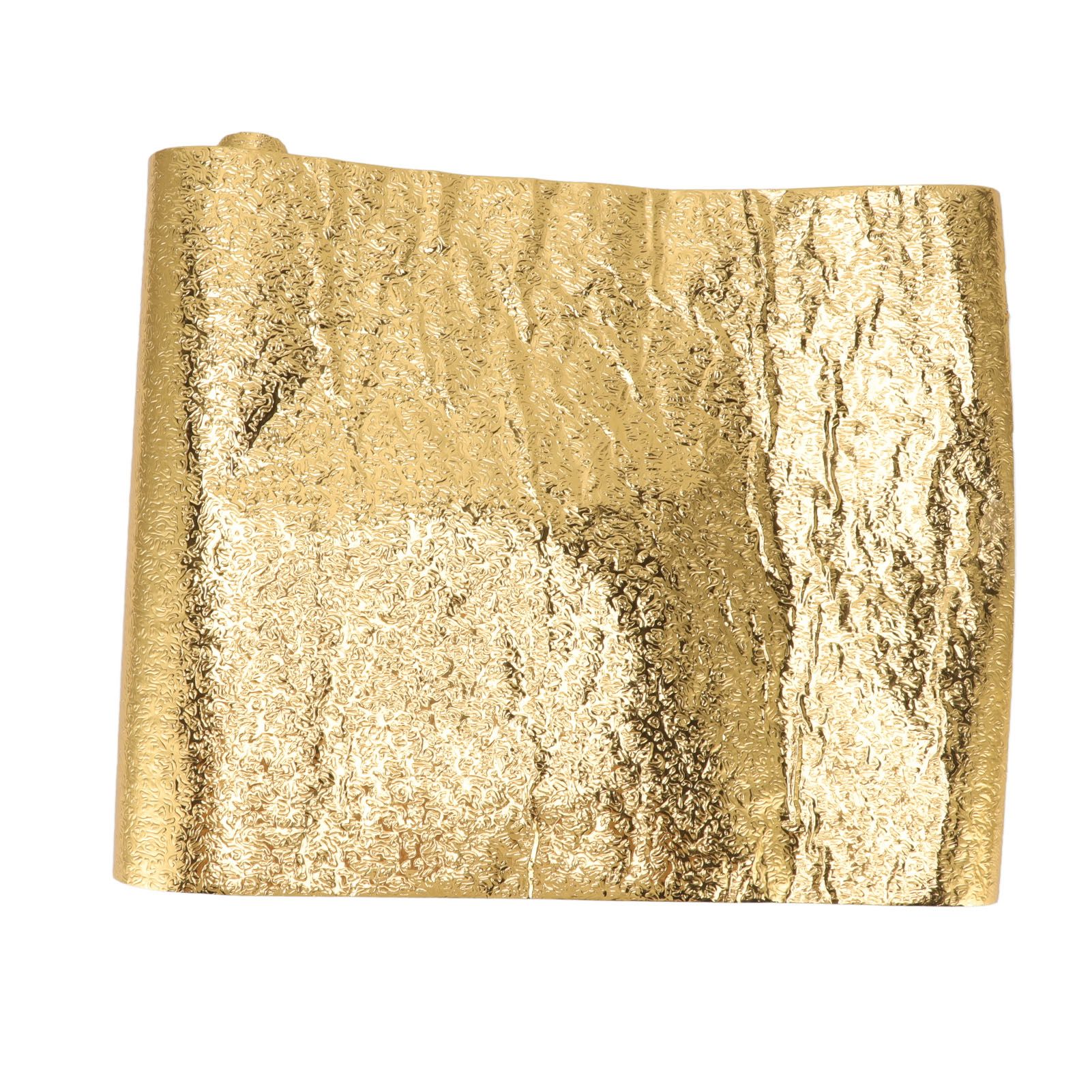 Oil Proof Sticker Waterproof Self Adhesive Aluminum Foil Wallpaper for Kitchen Drawer Cabinet Countertop Gold 30cmx2m / 11.8x78.7in - Image 7