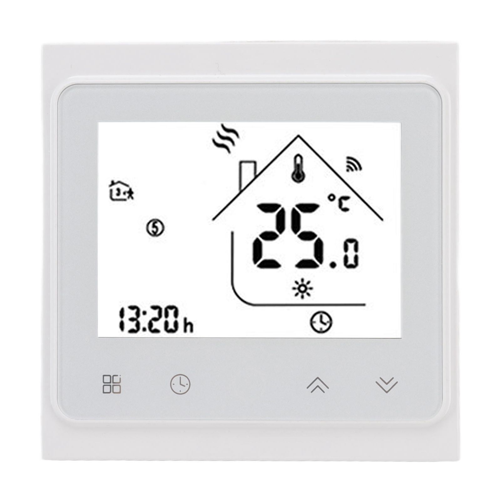 Smart Thermostat for Zigbee Mobile Phone App Voice Control Smart Remote Water Heating Thermostat AC 95‑240V White - Image 5