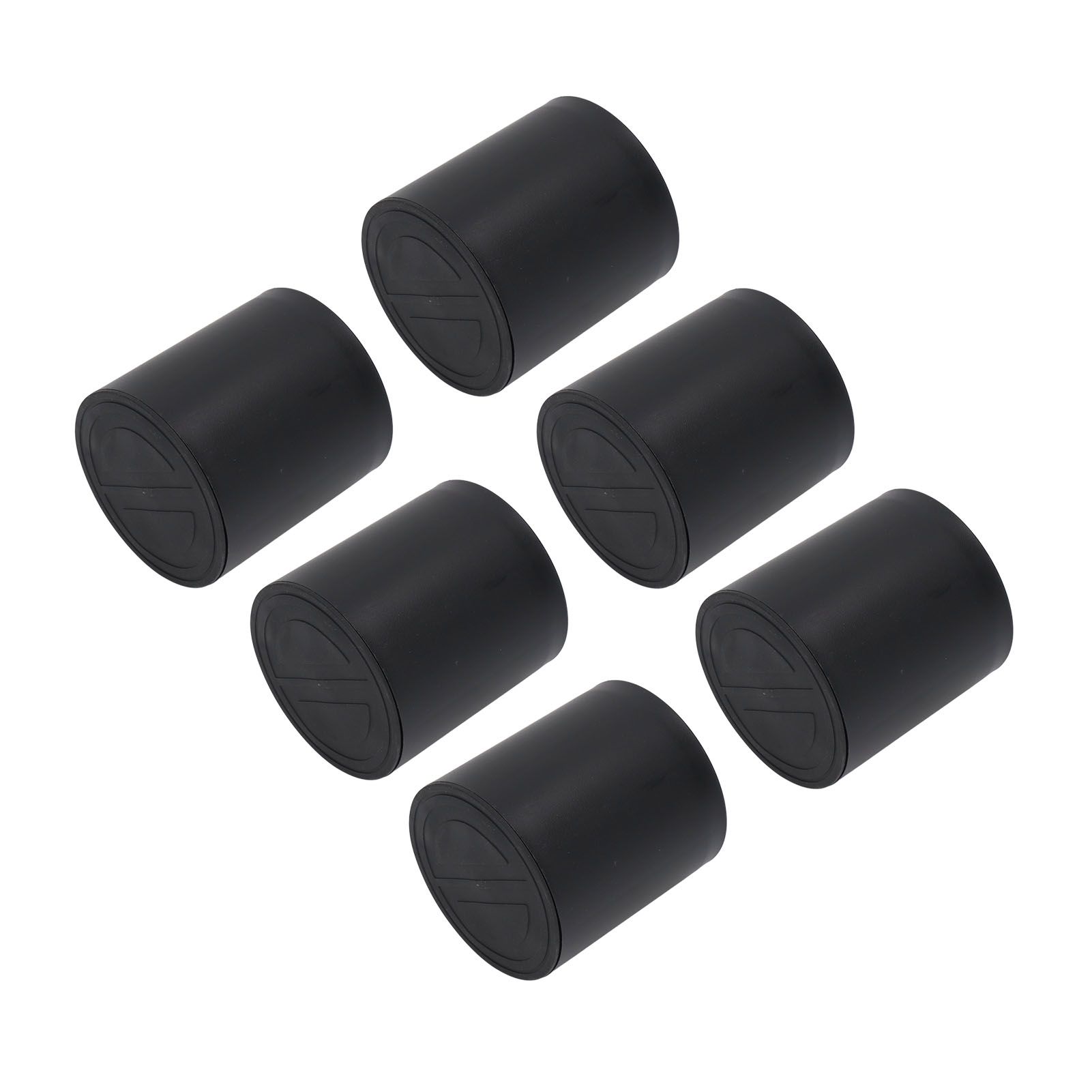 6PCS Furniture Leg Extender Plastic Round 4in Rise Black Furniture Risers for Home Office Sofa - Image 4