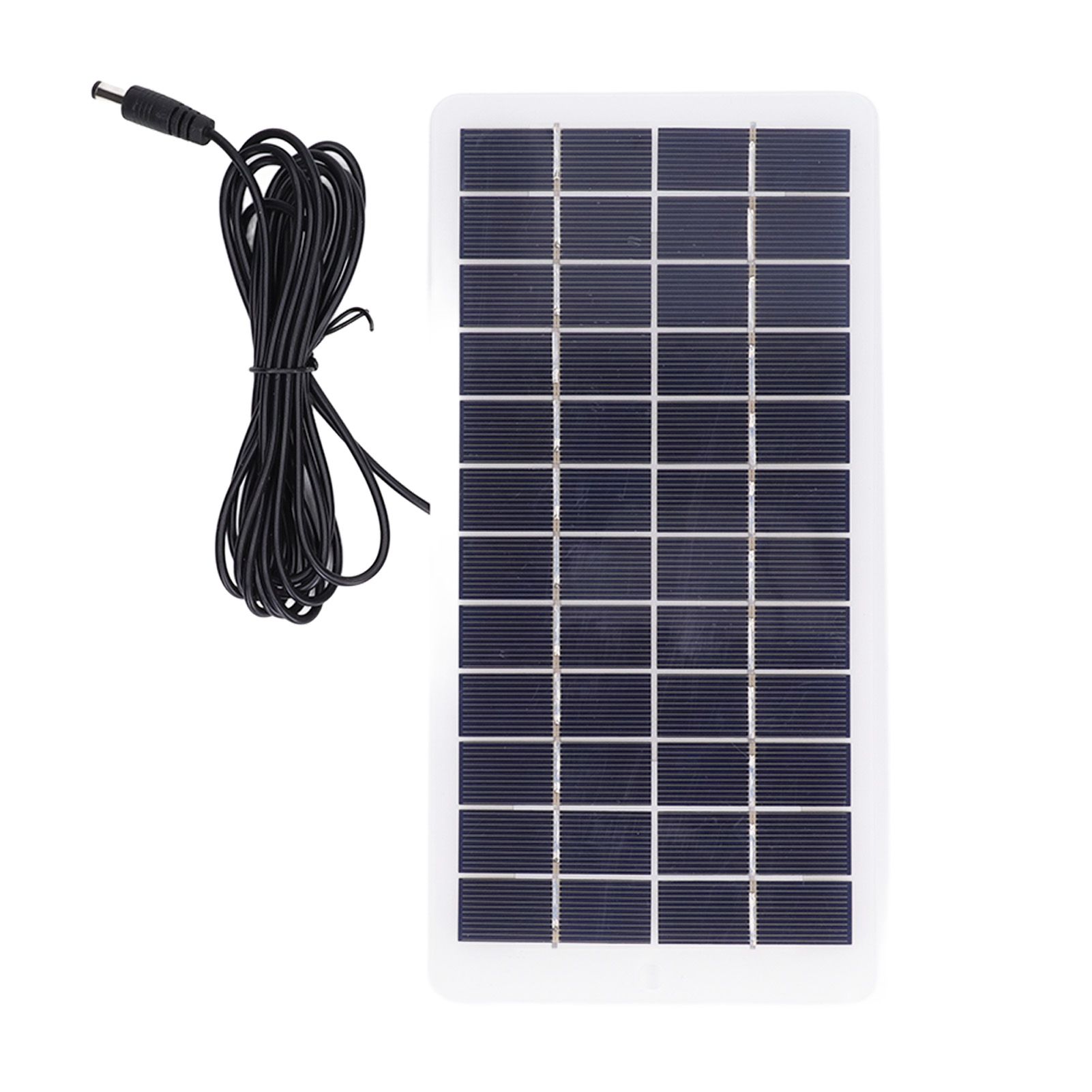 Solar Panel Polysilicon High Light Transmission Portable Solar Cell with DC Interface for 3.7V Battery 5W 12V - Image 1