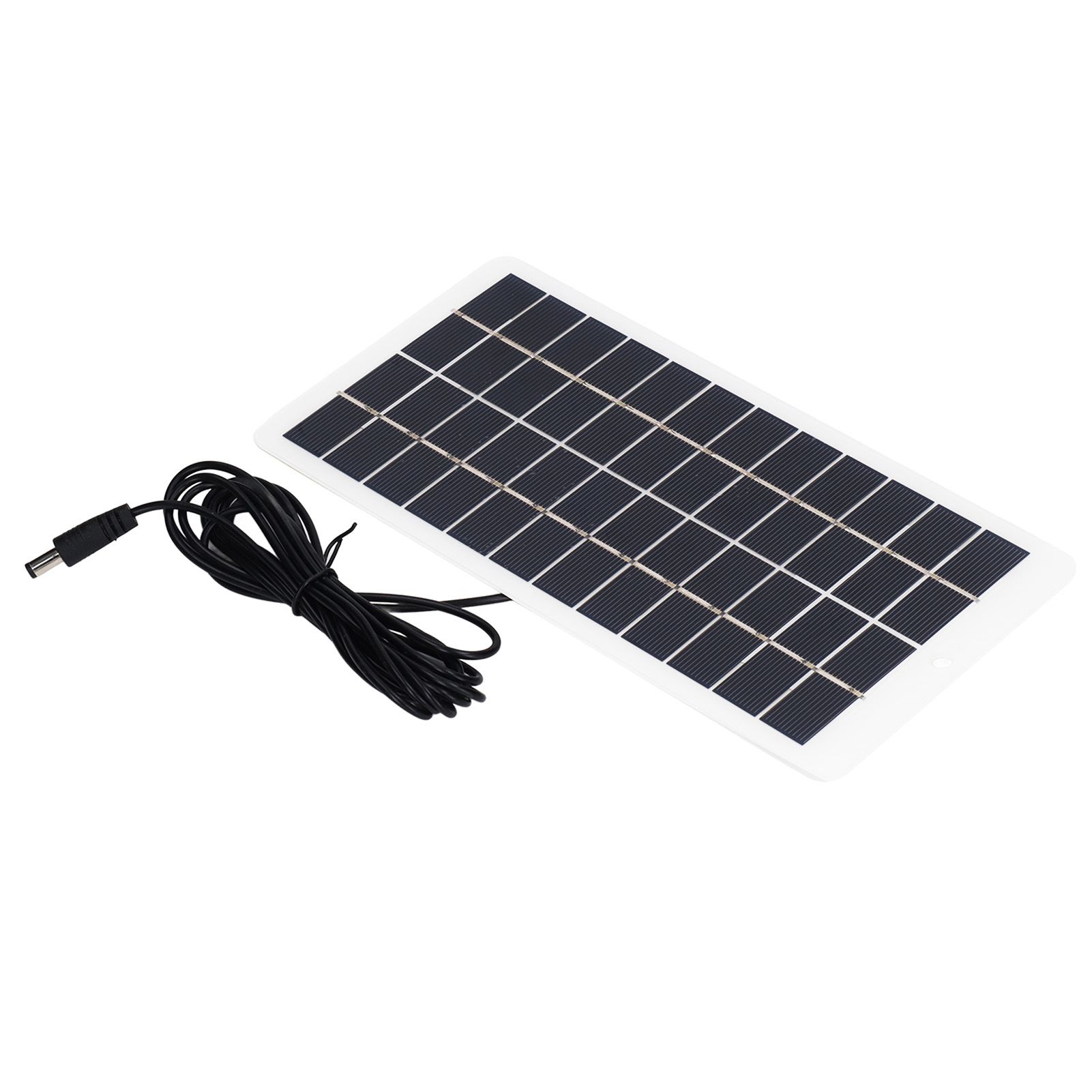 Solar Panel Polysilicon High Light Transmission Portable Solar Cell with DC Interface for 3.7V Battery 5W 12V - Image 2